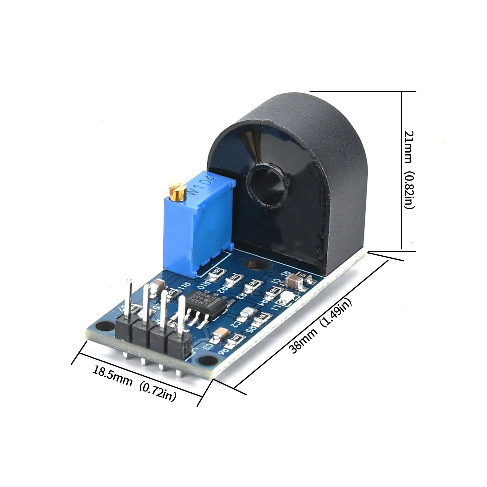 5 pieces 5A current transformer ZMCT103C AC sensor single-phase current converter module - Image 2