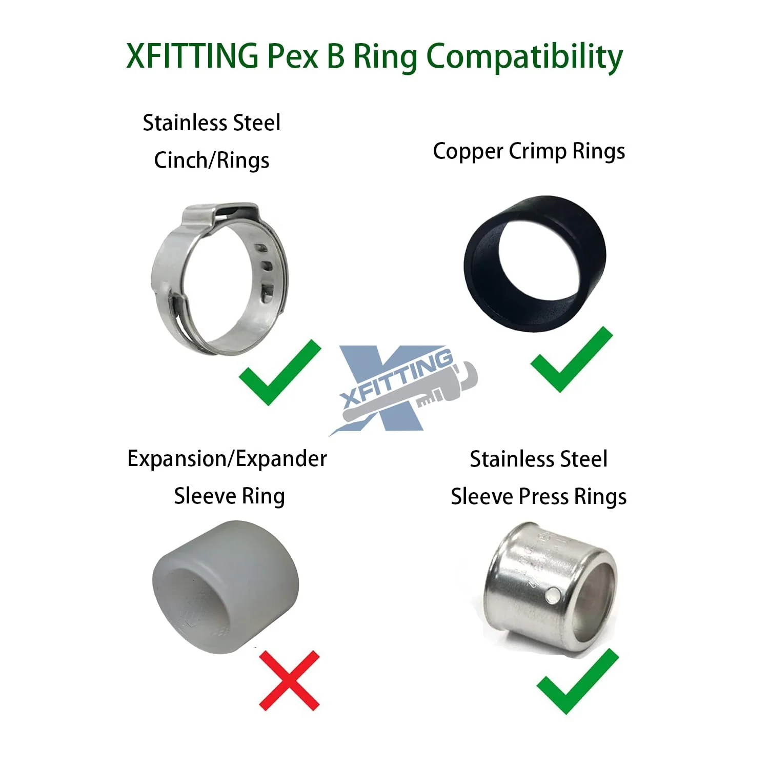 5 PIECES XFITTING 3/4" PEX X 3/4" MALE NPT THREADED ADAPTER-BRASS CRIMP FITTING - BRASS, FULL PORT 0.75 Inch - Image 3