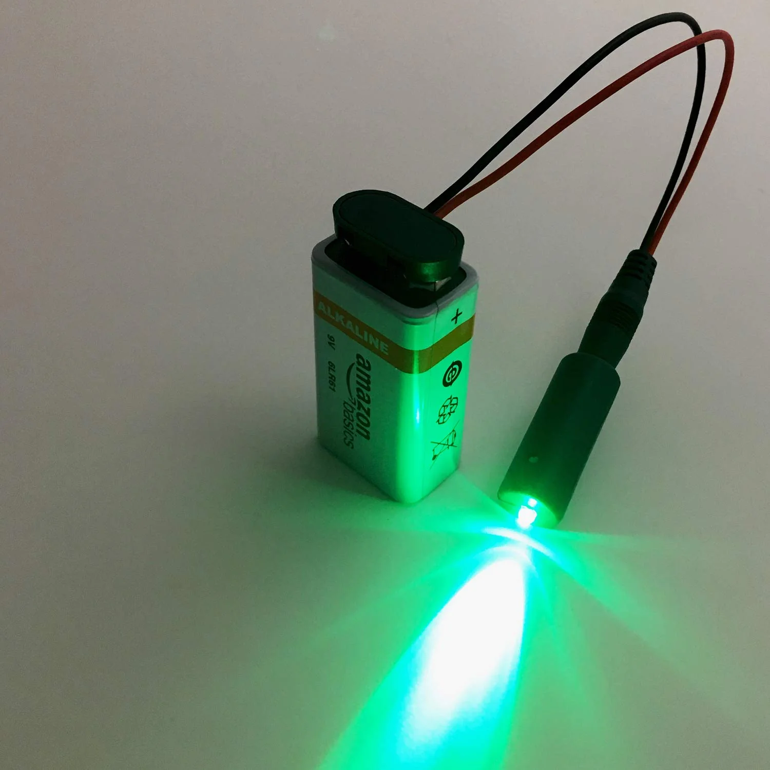 5 red and 5 Green Micro Effects Lights for Christmas Props Theatrical Costumes 9 Volt led Spotlight - Image 3