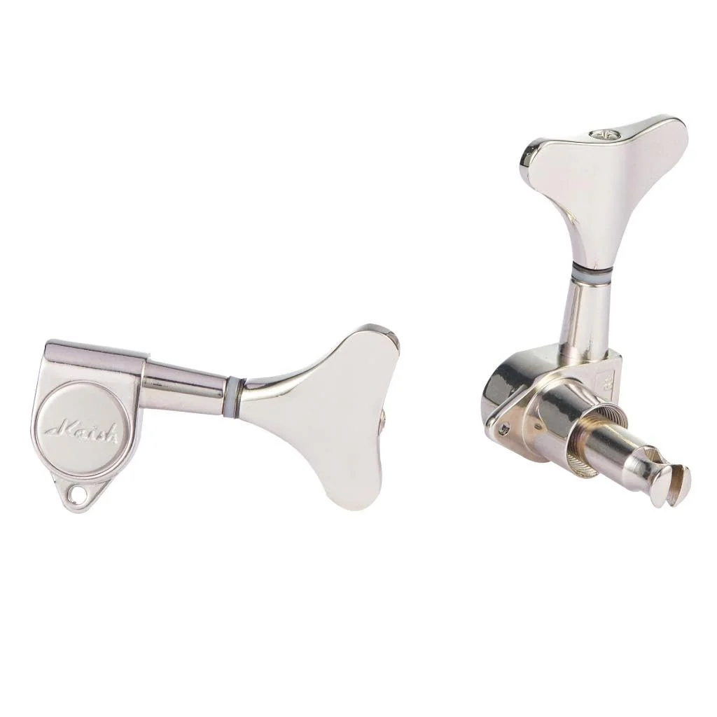 5 String 18:1 Sealed Bass Tuners Bass Guitar Tuning Keys Pegs Bass Tuning Machines Compatible with Ibanez/Yamaha Style Acoustic/Electric Bass Nickel 3R/2L 5 String 3R/2L - Image 3
