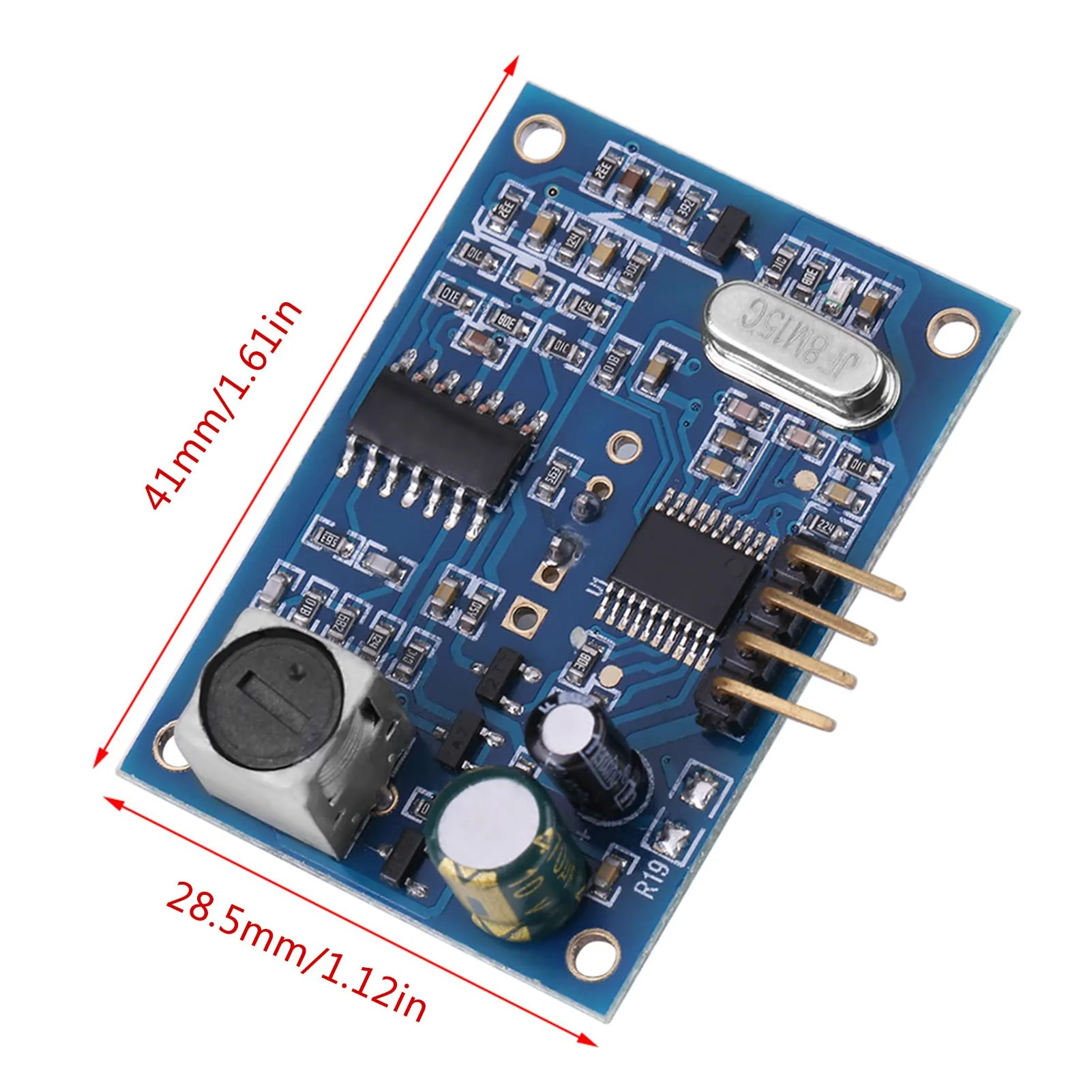 5 V Ultrasonic Wave Distance Measuring Board Distance Module with Waterproof Sensor for Horizontal Distance Measurement - Image 2