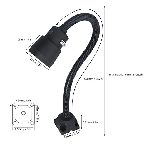 5 W Machines LED Work Light LED Lamp Flexible Gooseneck Lamp 24 V 36 V for Lathe Milling Drill Industrial Lighting - Image 2
