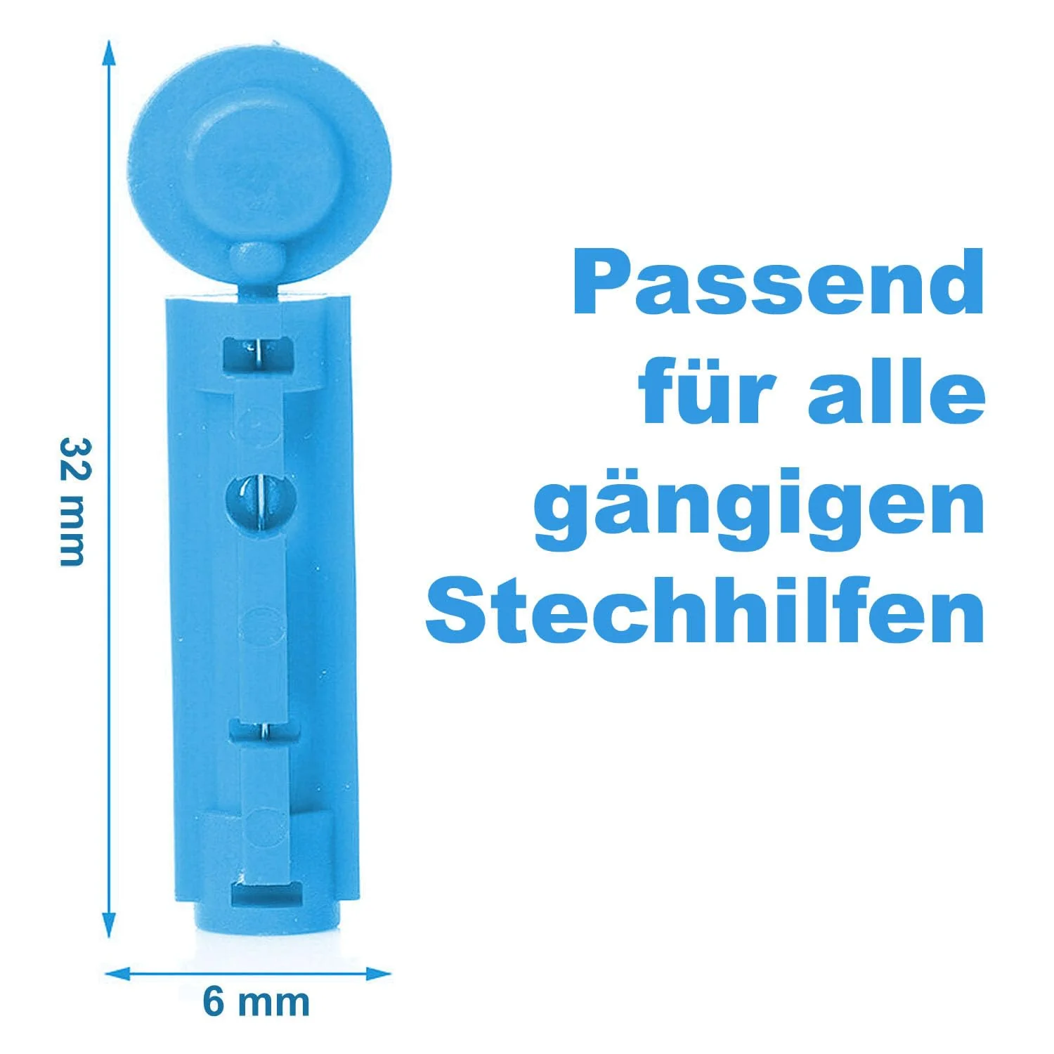 50 × 28G Blood Lancets - Manufacturer Confirmed Universal Compatible (PiC Indolor, Microlet, FreeStyle, Abbott, OneTouch, SD & More) - Sterile Disposable Lancets for Lancing Aids & Blood Glucose - Image 5
