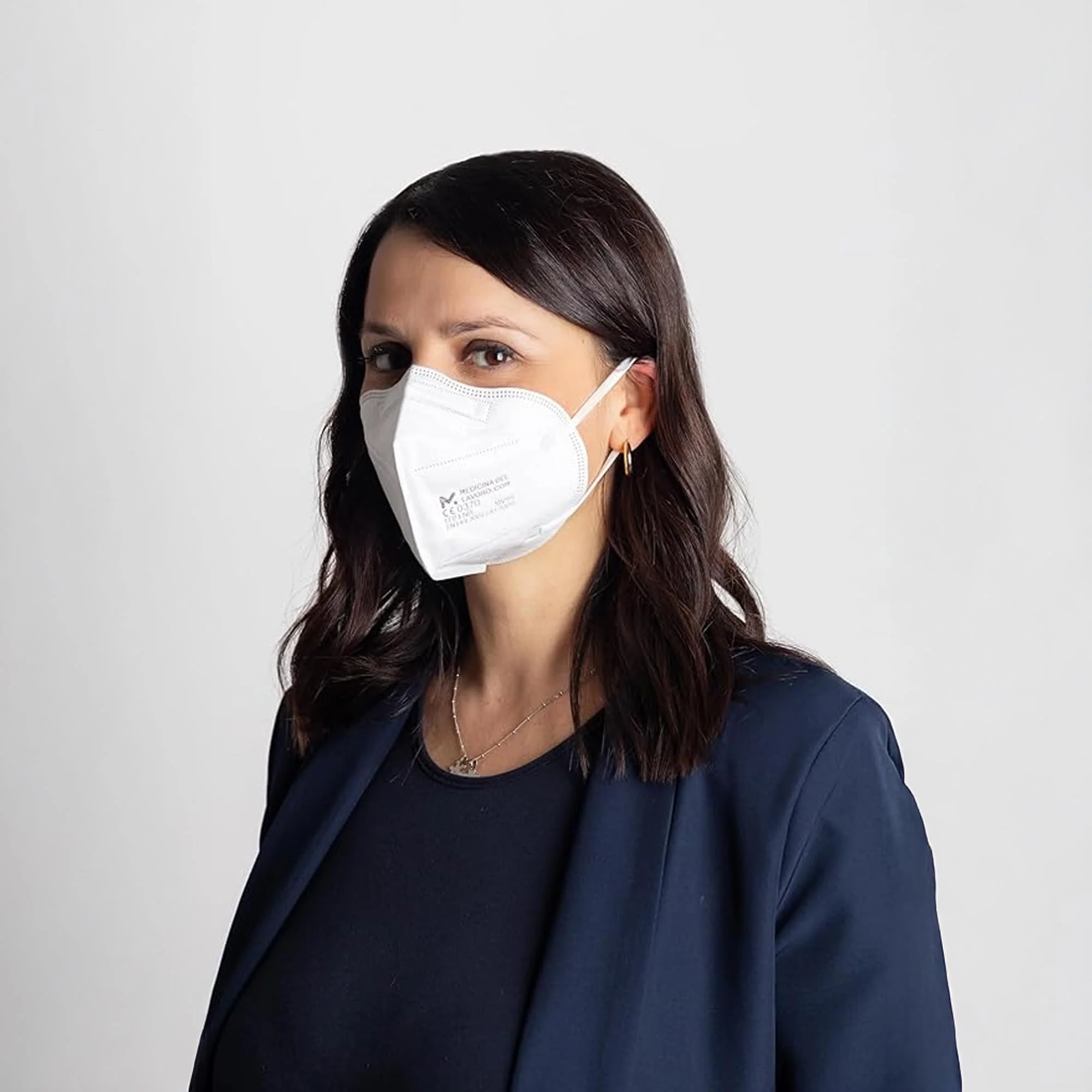 50 FFP3 Mouth and Nose Protection Mask with EC Certification, 5-Layer Mask without Valve, Dust and Particulate Protection Mask, Medical Protective Mask with High PFE Filter Efficiency ≥ 99, 50 - Image 5