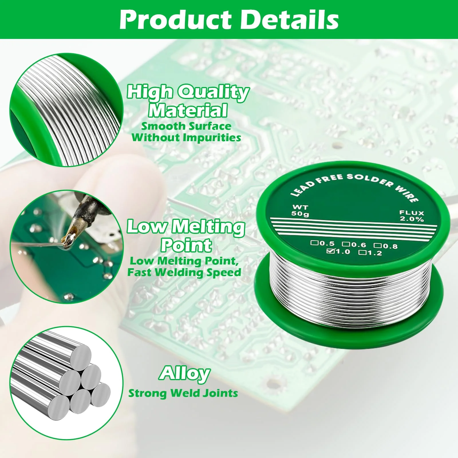 50 g/1 mm solder, solder wire - Image 3