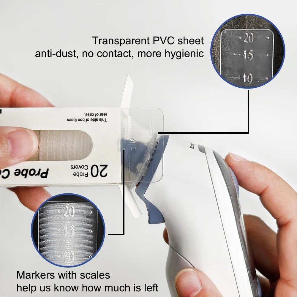 500X Ear Thermometer Probe Covers Refill Caps Lens Filters, Refill Covers Compatible with Braun Ear Thermometer, BPA Free and Disposable Digital Covers for Braun IRT 6520, IRT6020, IRT6500 Series 500 - Image 5