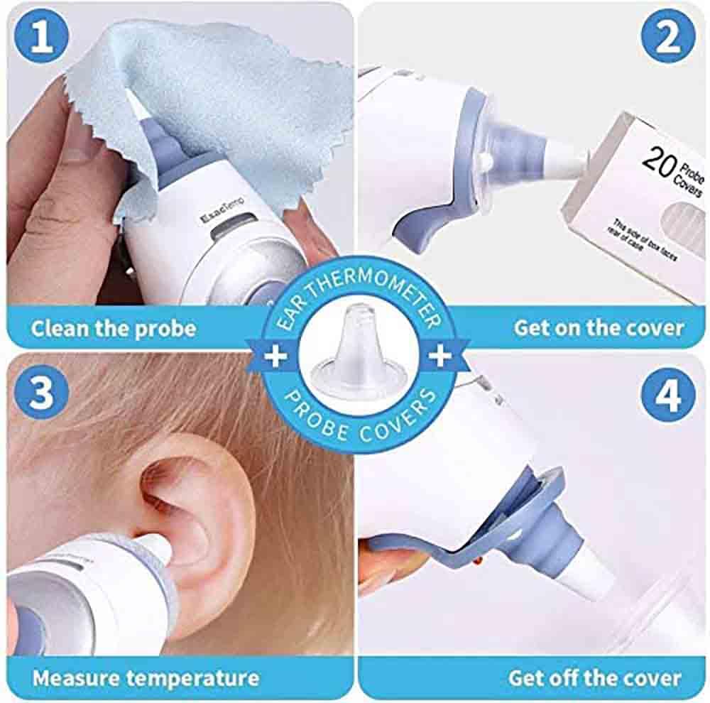 500X Ear Thermometer Probe Covers Refill Caps Lens Filters, Refill Covers Compatible with Braun Ear Thermometer, BPA Free and Disposable Digital Covers for Braun IRT 6520, IRT6020, IRT6500 Series 500 - Image 6