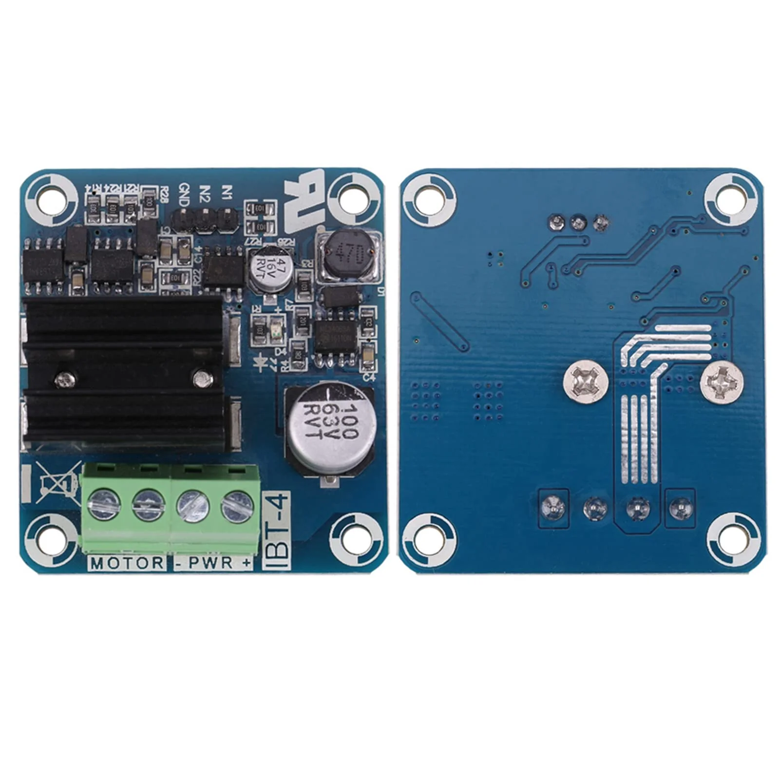 50A High Current H Bridge Driver Module for Motor Forward and Reverse Rotation, PWM Signal Isolation, Compatible with 3.3V to 12V - Image 4
