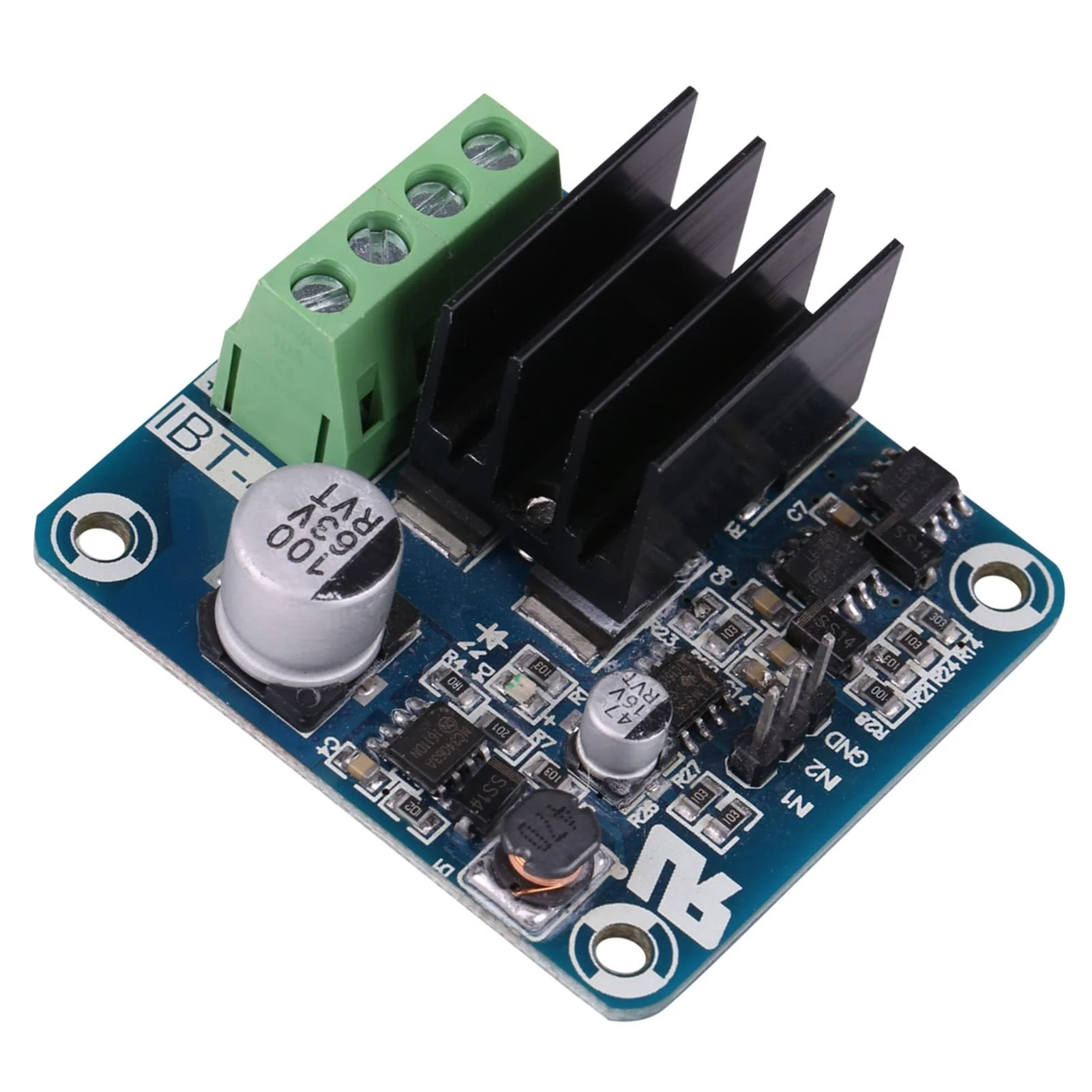 50A High Current H Bridge Driver Module for Motor Forward and Reverse Rotation, PWM Signal Isolation, Compatible with 3.3V to 12V - Image 7