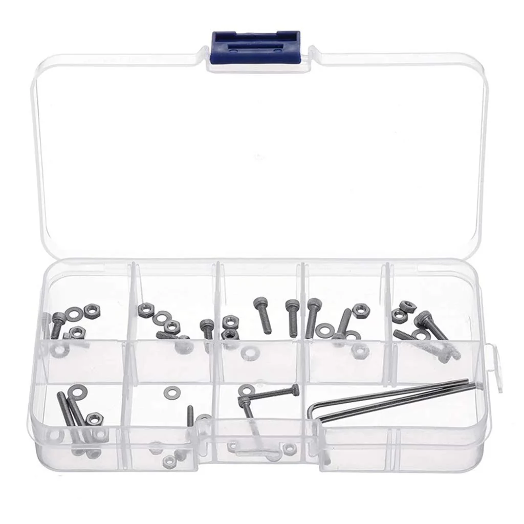 50pcs M2.5 Universal-Turntable Headshell Cartridge Mounting Kit Stainless Steel Bolts Screws Set For Case Tools - Image 8