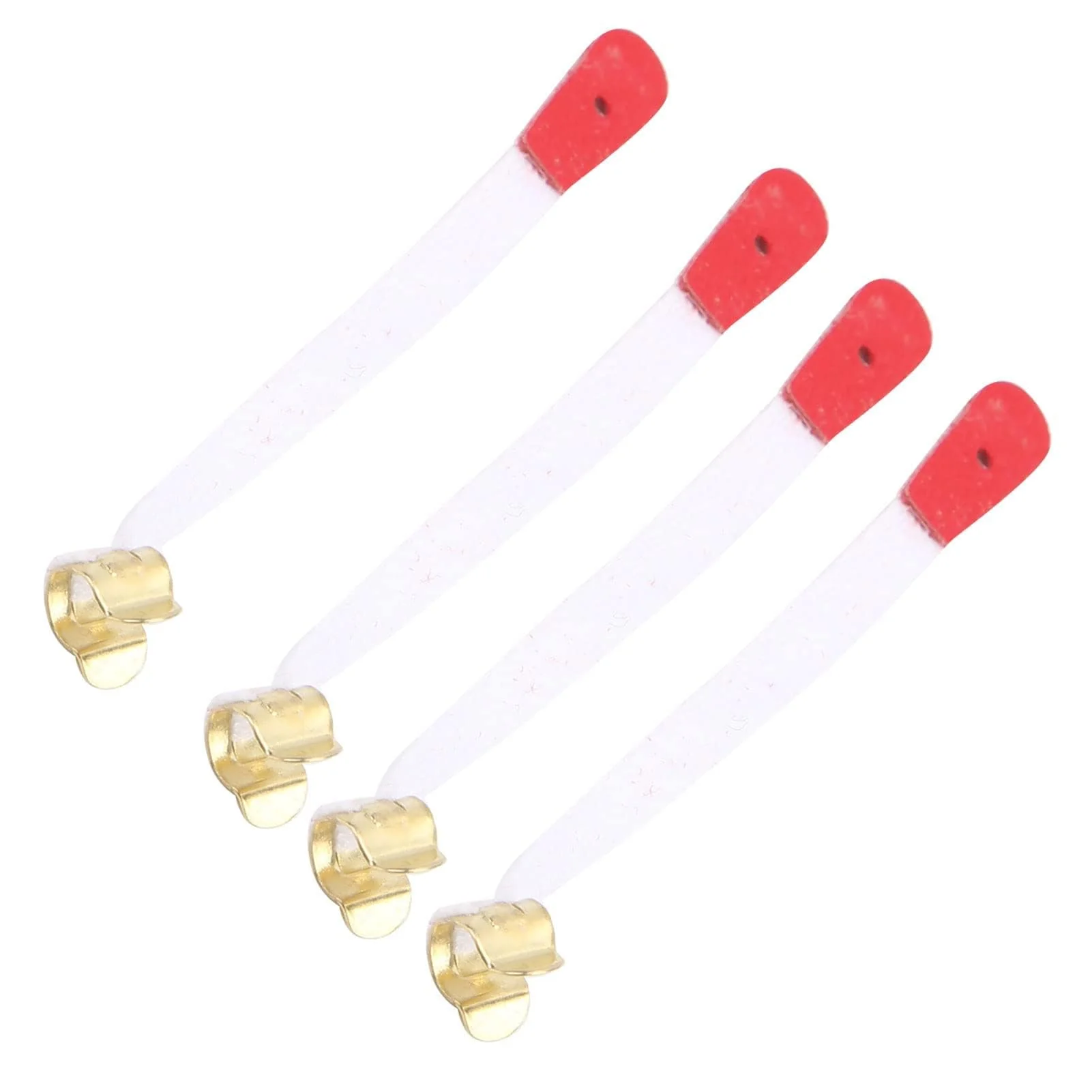 50Pcs Piano Bridle Straps Replacement Piano Spring Clips Repair Parts 75x5mm/ 3 x 0.2inch Bridle Tape White And Red PianoAccessories - Image 7