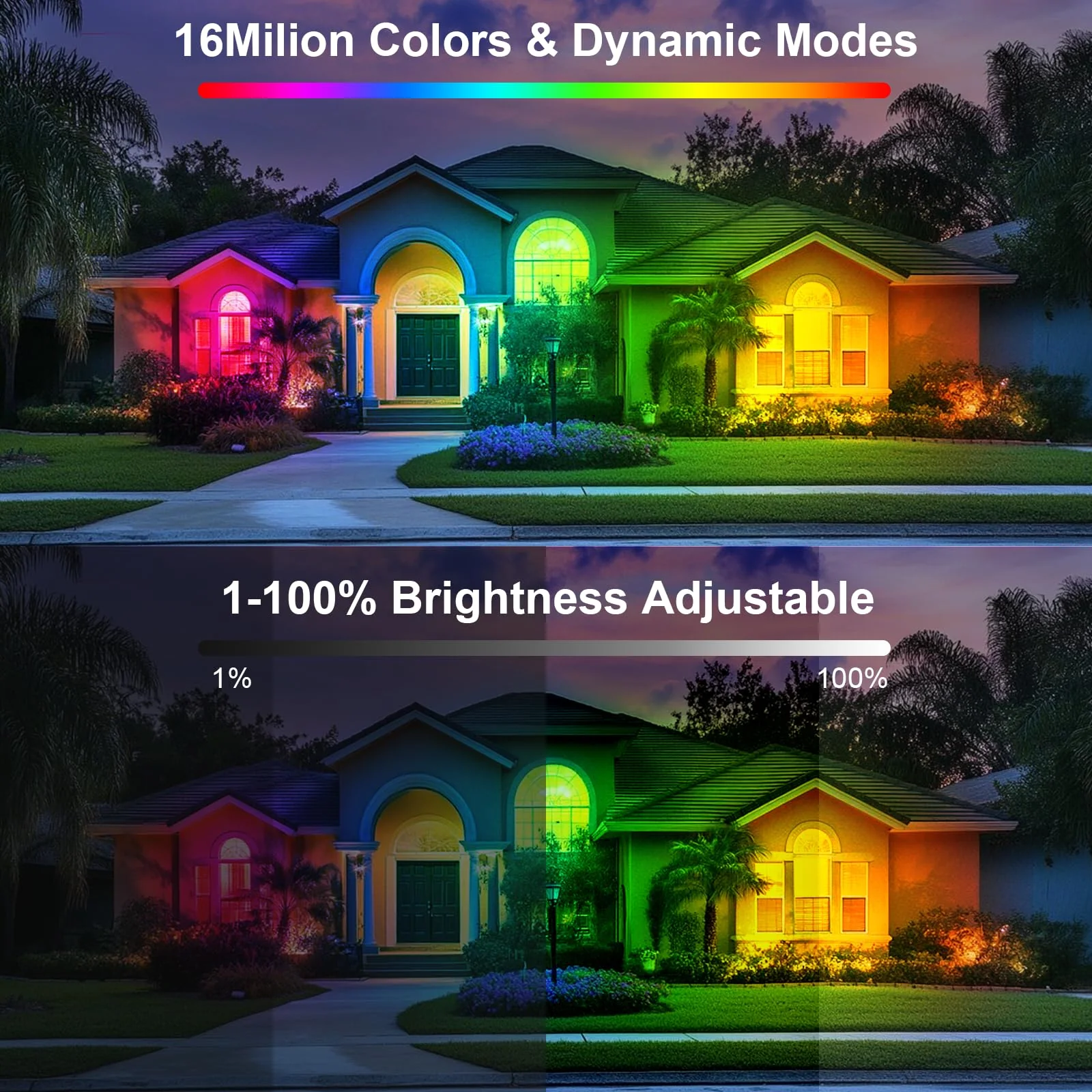 50W 2.4G Remote Control RGB Wall Washer Light, RGB Light bar with Remote Control & APP Control, for Birthday Party, Garden Lighting, Wall Display, Hotel, Building, Commercial Lighting 50W RGB*1 - Image 2