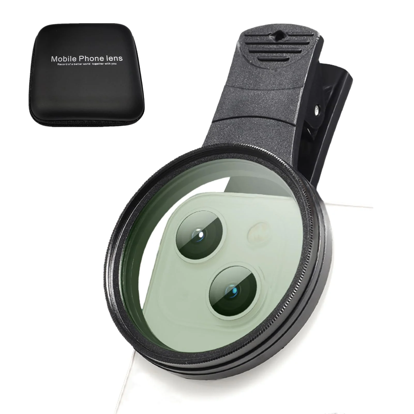 52mm Clip-on CPL Phone Camera Lens Filter, Phone Lens Filter Kit, Universal CPL Filter Compatible with iPhoneSamsung/Android Smartphones(Size:52mm) 52mm - Image 3