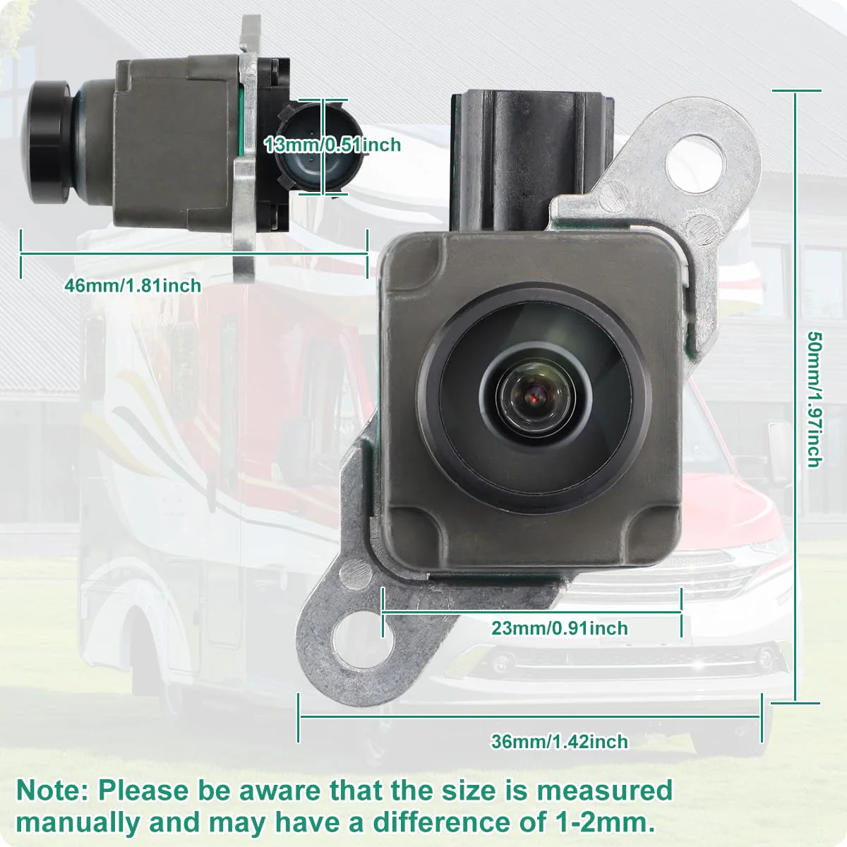 56038978AL Backup Camera, GreenYi Rear View Camera Fit for Dodge RAM 1500 2500 3500 2013-2018, for Dodge RAM 4500 5500 2013-2015, for Dodge SRT Viper 2013-2017, Chrysler 200 2015 Replace OE 590-079 - Image 3