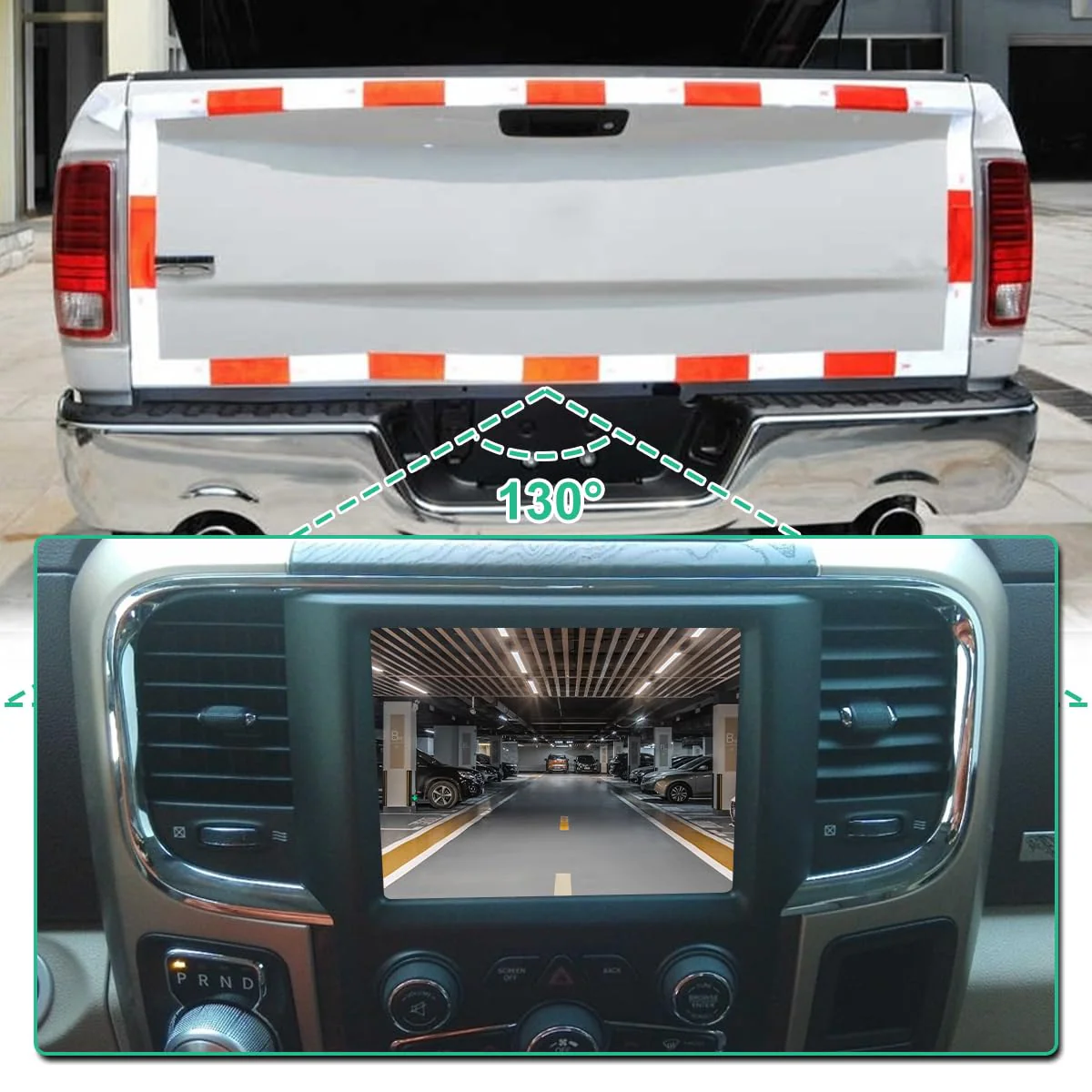 56038978AL Backup Camera, GreenYi Rear View Camera Fit for Dodge RAM 1500 2500 3500 2013-2018, for Dodge RAM 4500 5500 2013-2015, for Dodge SRT Viper 2013-2017, Chrysler 200 2015 Replace OE 590-079 - Image 6
