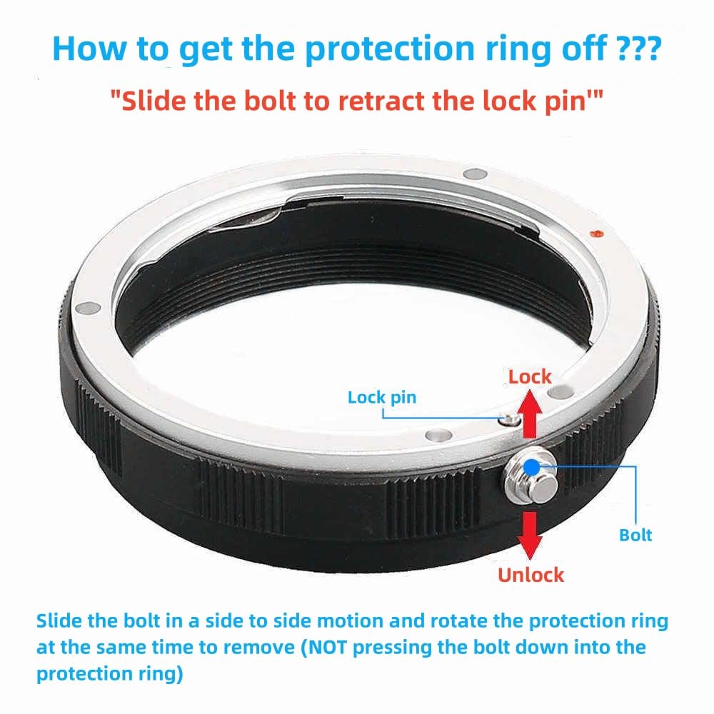 58mm Metal Macro Reverse Adapter Ring Camera Mount Lens Converter + Rear Lens Mount Protection Ring Compatible with Canon EOS EF EF-S Mount DSLR Camera and Lens EOS-58K - Image 2