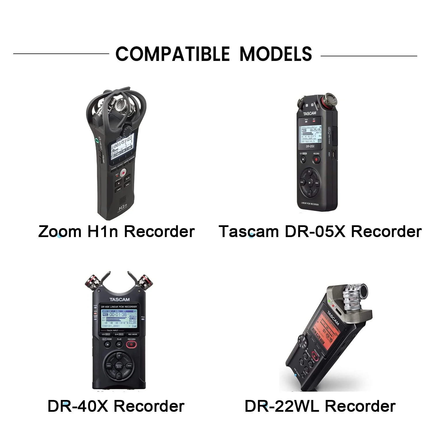 5foot DR-05x USB Charge Cable, Charging Cord Compatible for Zoom H1n/ Q2n/ H8/ F1, LiveTrak L-8, Tascam DR-05X, DR-40X, DR-07X,DR-22WL,DR-44WL,DR-70D Mini Portable Handheld Audio Digital Recorder - Image 3