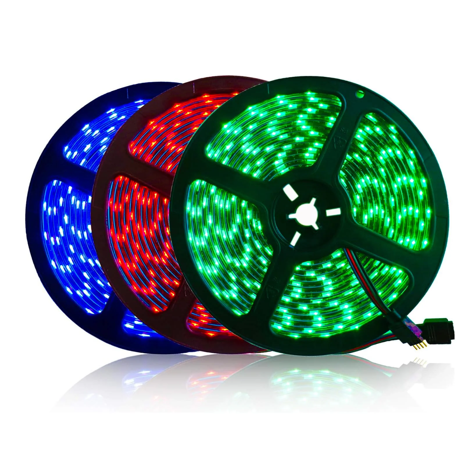 5M Black PCB 5050 RGB LED Strip Waterproof IP65 300 SMD Black PCB Board DC 12V Flexible Light RGB (Red, Green, Blue) - Image 2