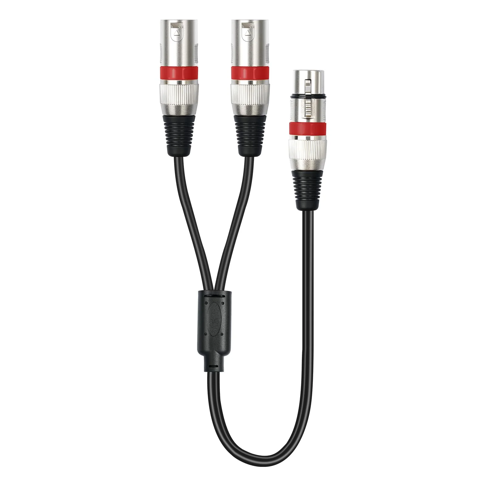 5Pack 5 Color 1.5FT XLR Female to Dual Male Y Splitter Cable, Female to 2 Male 3Pin-XLR Y Cable,Splitter 3Pin 1 F to 2 M for Micphone Mixer 1 XLR F To 2 XLR M 1.5FT 5Pack - Image 3