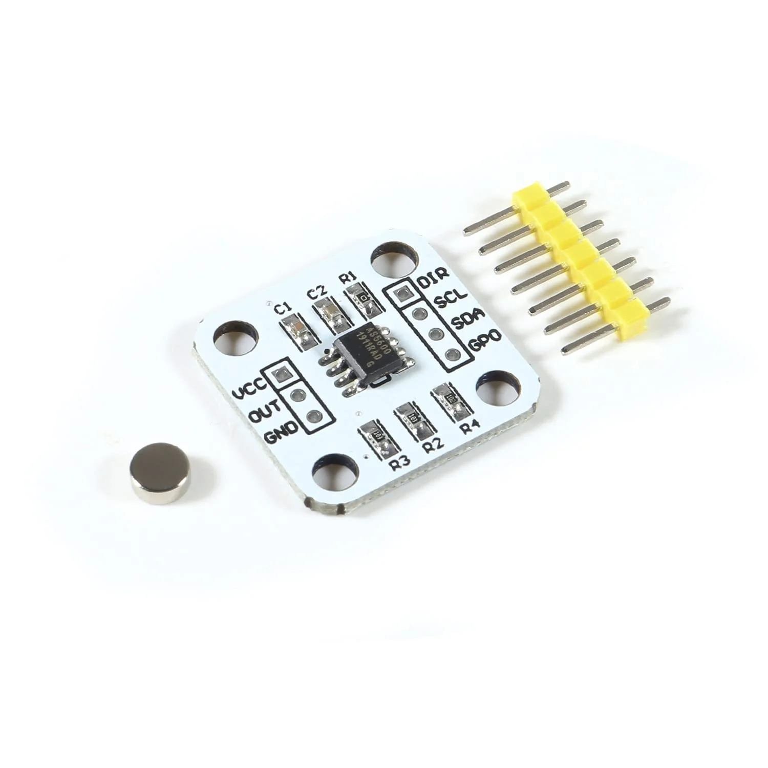 5Pc AS5600 Encoder Magnetic Induction Angle Measuring Sensor Module 12 Bit High Precision with Magnet (5 Pieces) 5 pieces. - Image 3