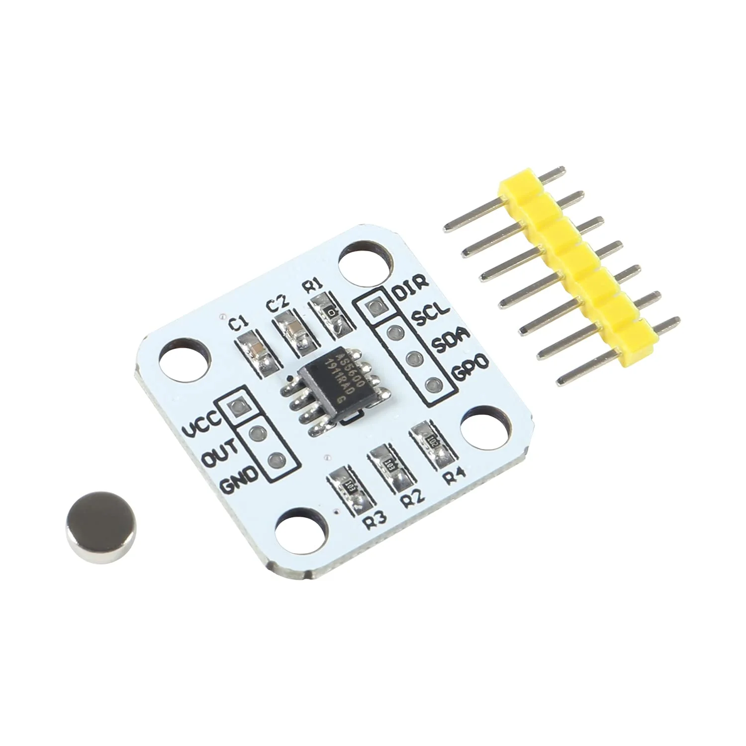 5Pc AS5600 Encoder Magnetic Induction Angle Measuring Sensor Module 12 Bit High Precision with Magnet (5 Pieces) 5 pieces. - Image 4