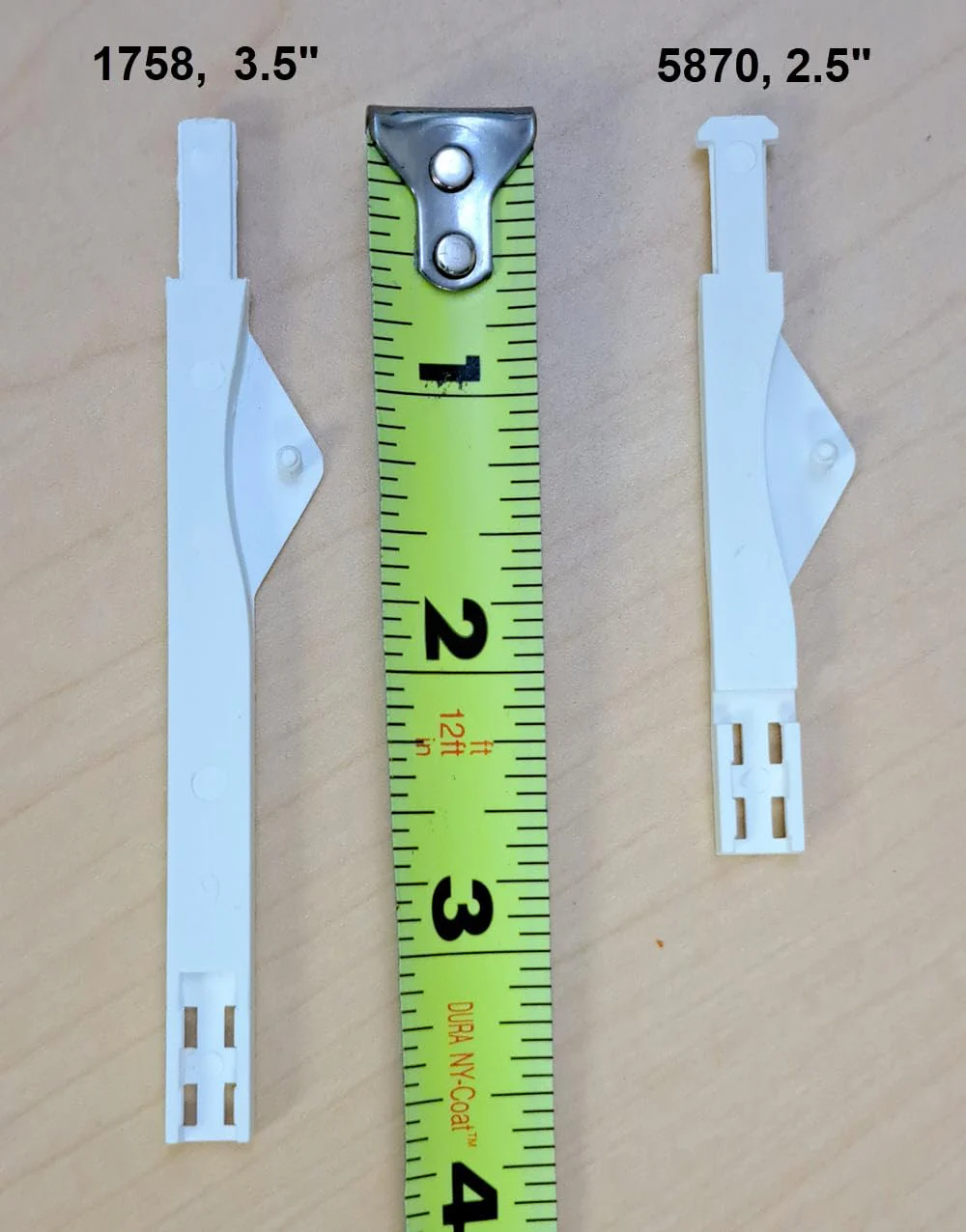 5pc - Shutter Clearview Joiner White (3 1/2" Long) 3 1/2" long - Image 3