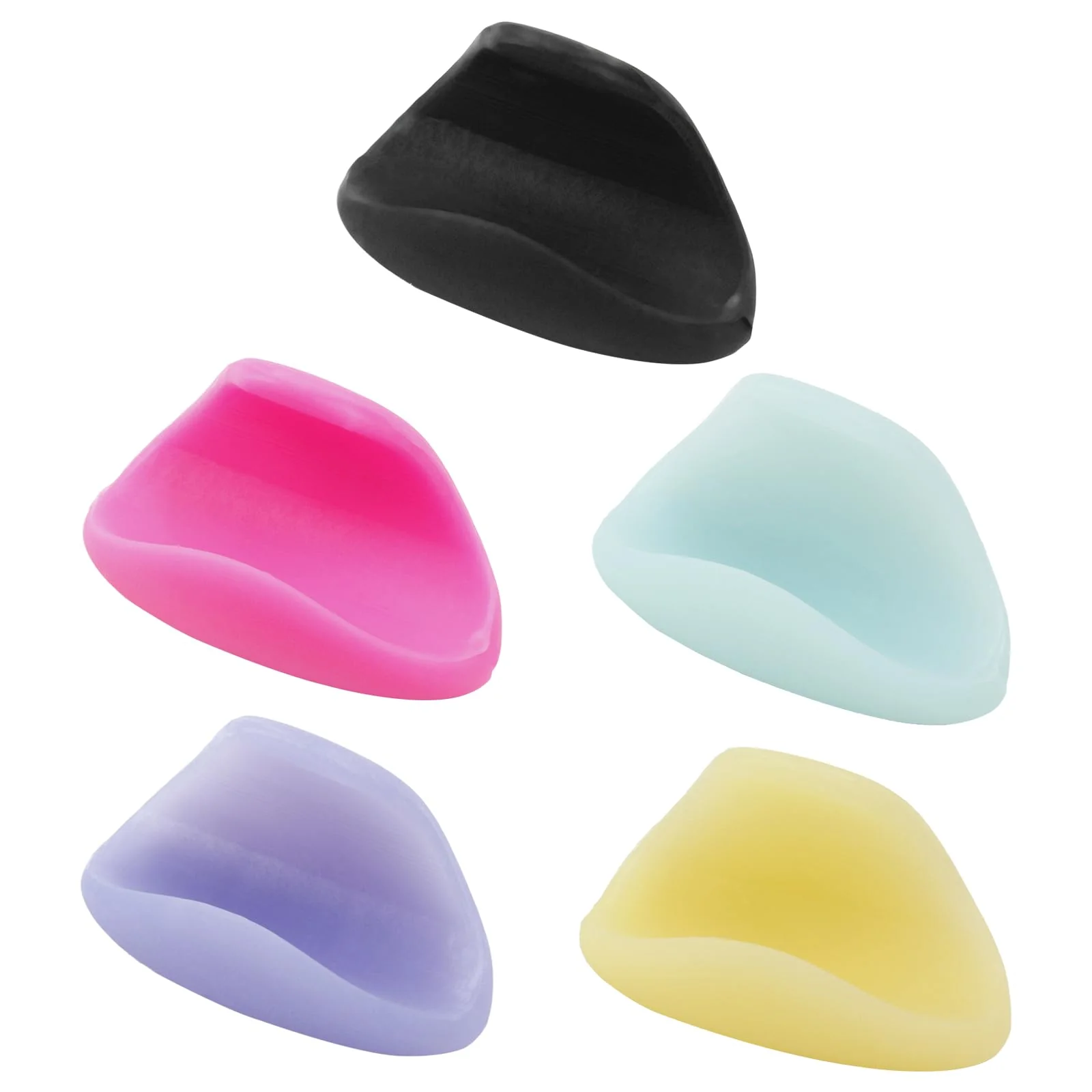 5Pcs Flute Thumb Rest Cushion, Soft Silicone Finger Cover for Flute Wind Instrument, 5 Colours - Image 4