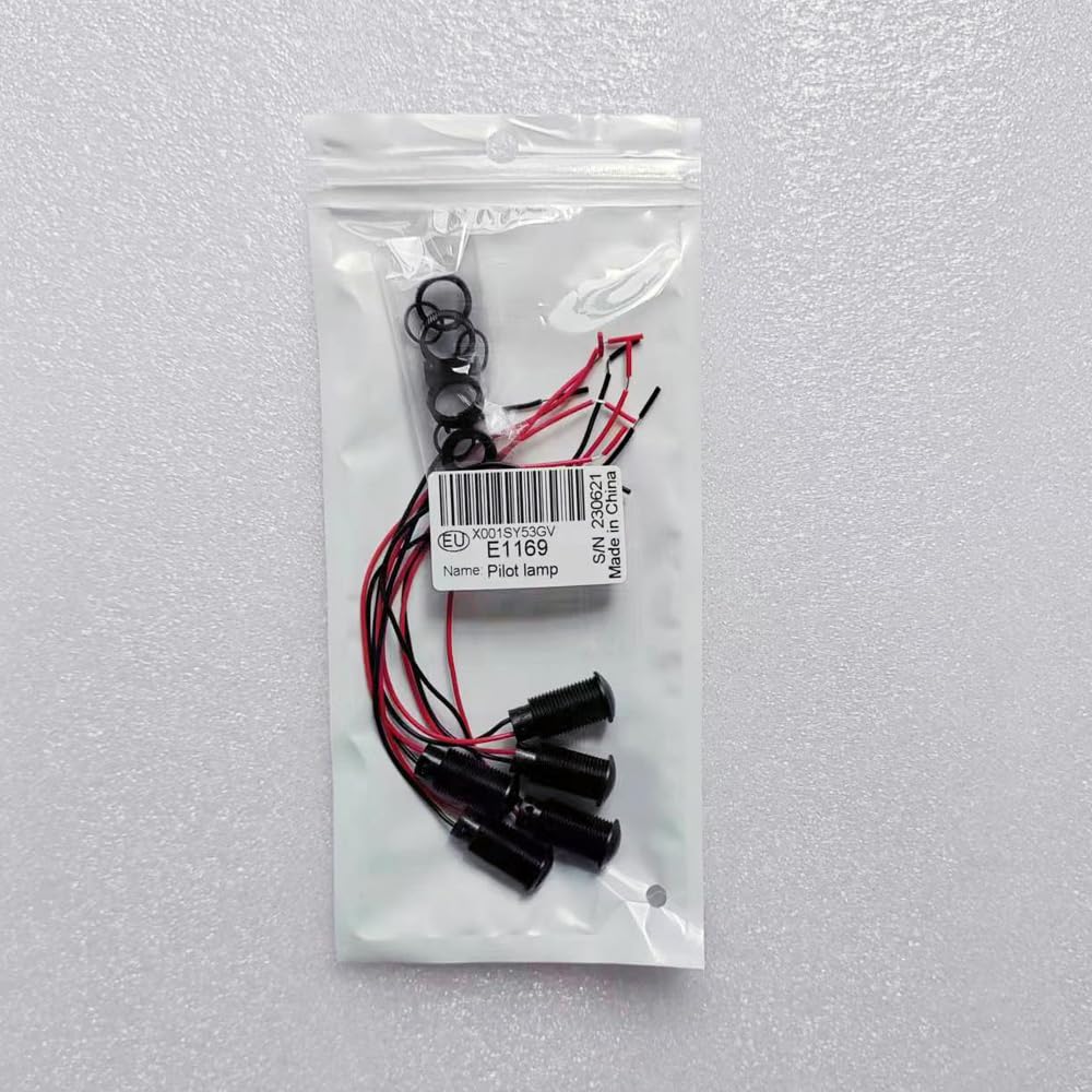 5pcs LED Plastic Indicator Pilot Light AC/DC 12-24V Mounting Hole Size 12mm(Blue) blue/AC/DC 12-24V/black shell - Image 6