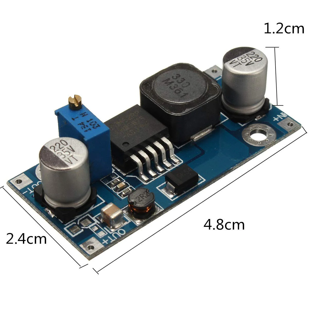 5pcs LM2587 DC-DC Boost Converter 3-30V Step Up 4-35V Power Supply Módulos Max 5a - Image 2