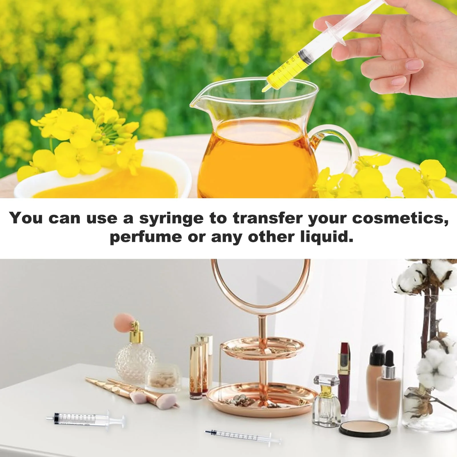 5pcs Plastic Syringes - 1ml, 3ml, 5ml, 10ml, 20ml, No Needle Measuring Syringe Reusable Syringes for Scientific Lab Dispensing Liquid Measuring Watering Pet Feeding Oil or Glue Applicator - Image 5