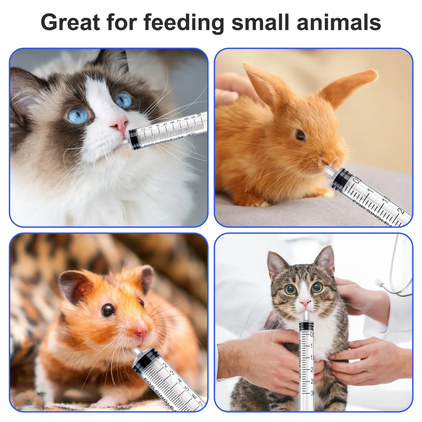5pcs Plastic Syringes - 1ml, 3ml, 5ml, 10ml, 20ml, No Needle Measuring Syringe Reusable Syringes for Scientific Lab Dispensing Liquid Measuring Watering Pet Feeding Oil or Glue Applicator - Image 6