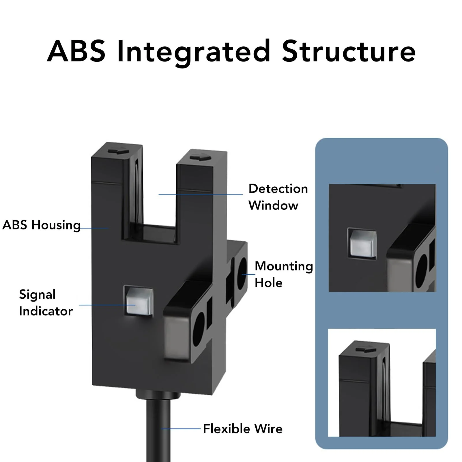 5pcs U Shape Photocell Sensor Switch Slot Type Photoelectric Sensor Switch 5mm Detection Distance DC5-24V - Image 3
