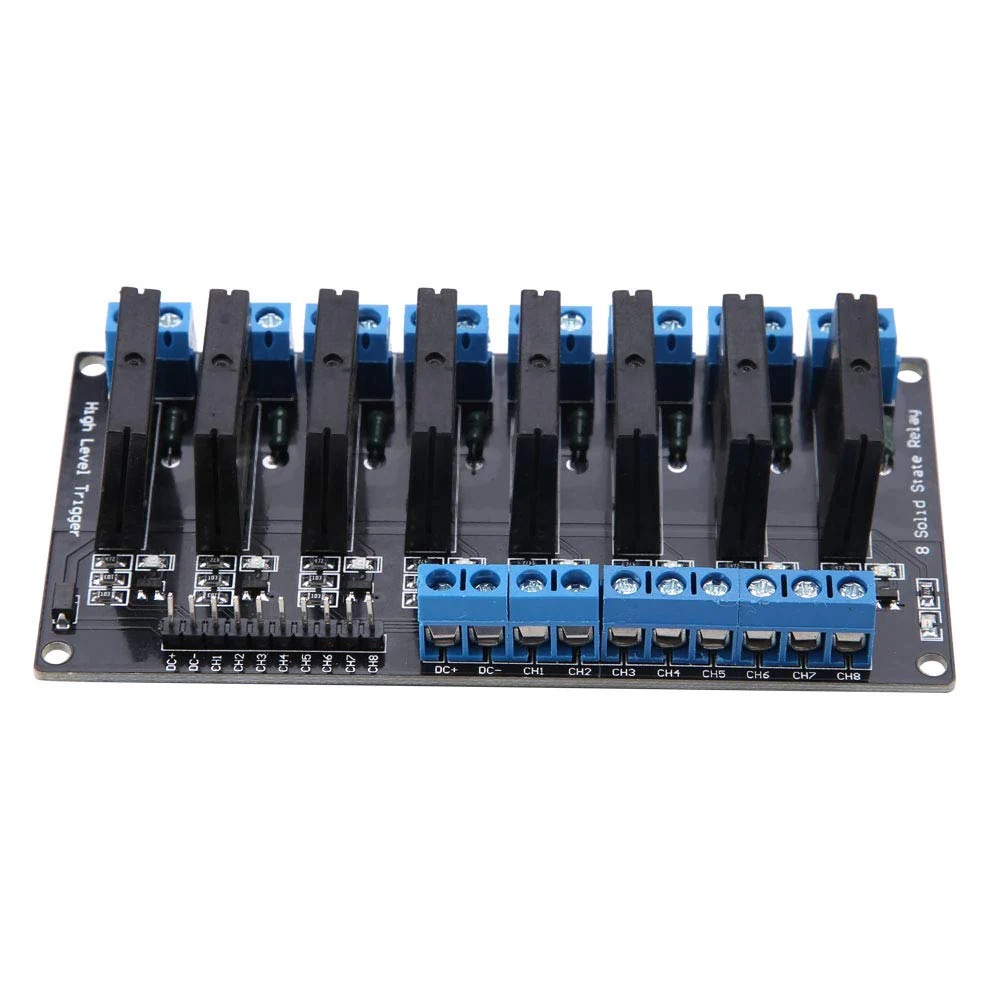 5V 8 Channel Solid State Relay Module High Level Trigger 2A with Resistive Fuse - Image 2