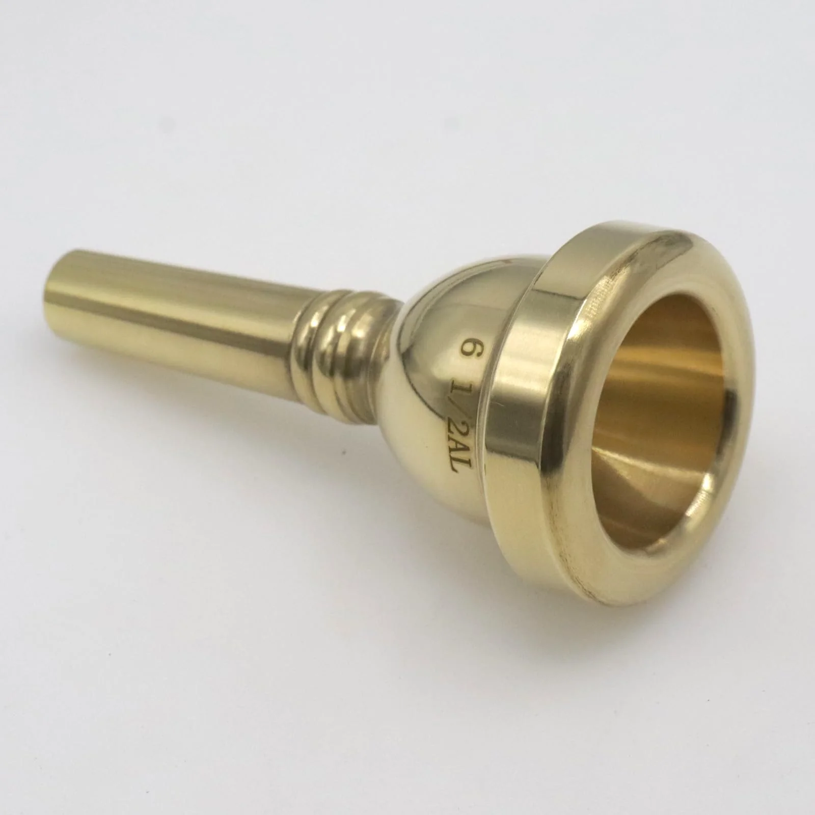 6 1/2AL Trombone Mouthpiece, Gold Plated Small Shank Mouthpiece, Euphonium Mouthpiece with Superior Sound, Excellent for Baritone and Trombone Instrument Accessories 6 1/2AL Gold - Image 5