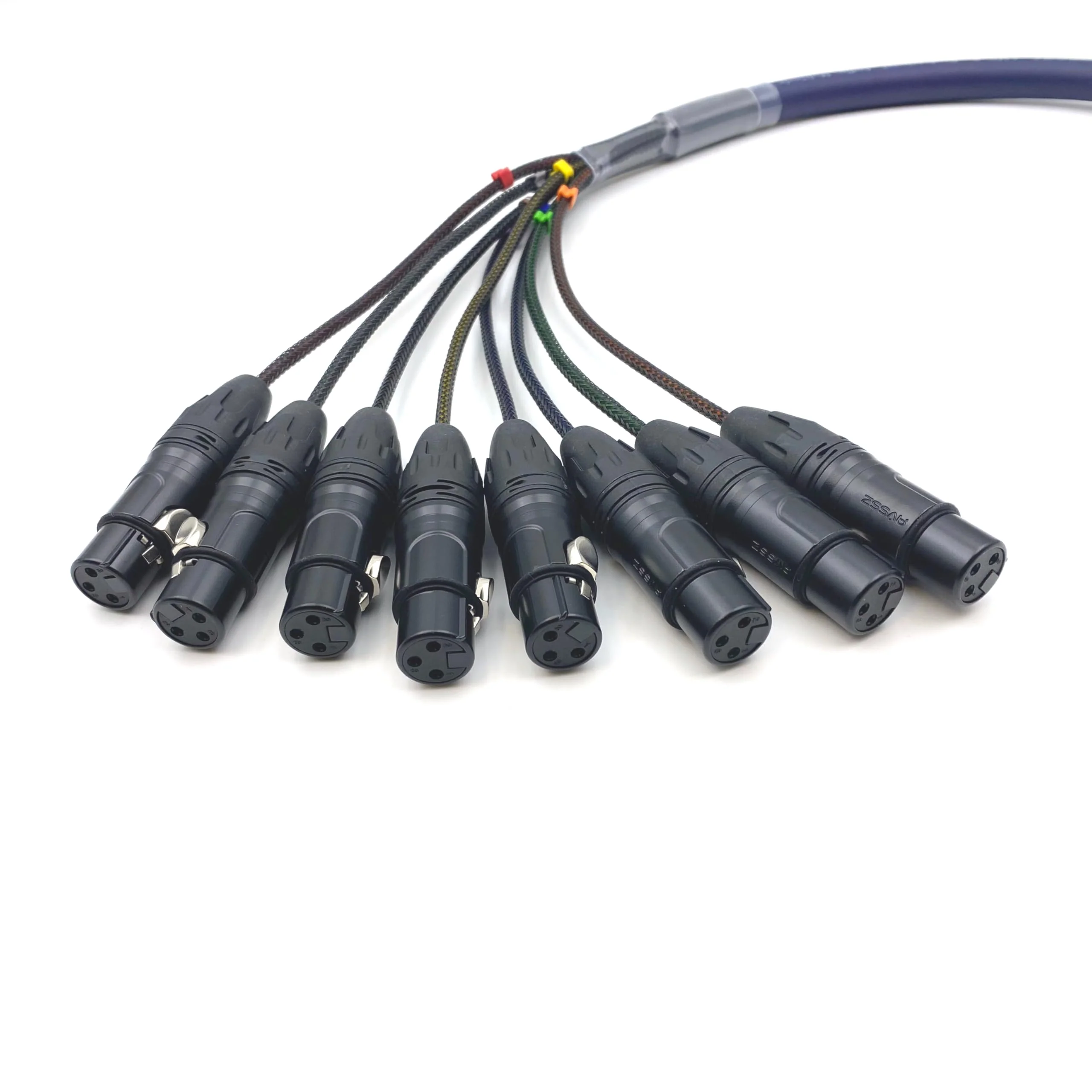 6.56ft DB25 to XLR Female Snake Cable, DB25 Male to 8 Channel XLR 3Pin Female Balanced Snake Cable D-Sub SnakeCable Patch Bay Interface Modular Wire 2Meter 6.56ft - Image 2