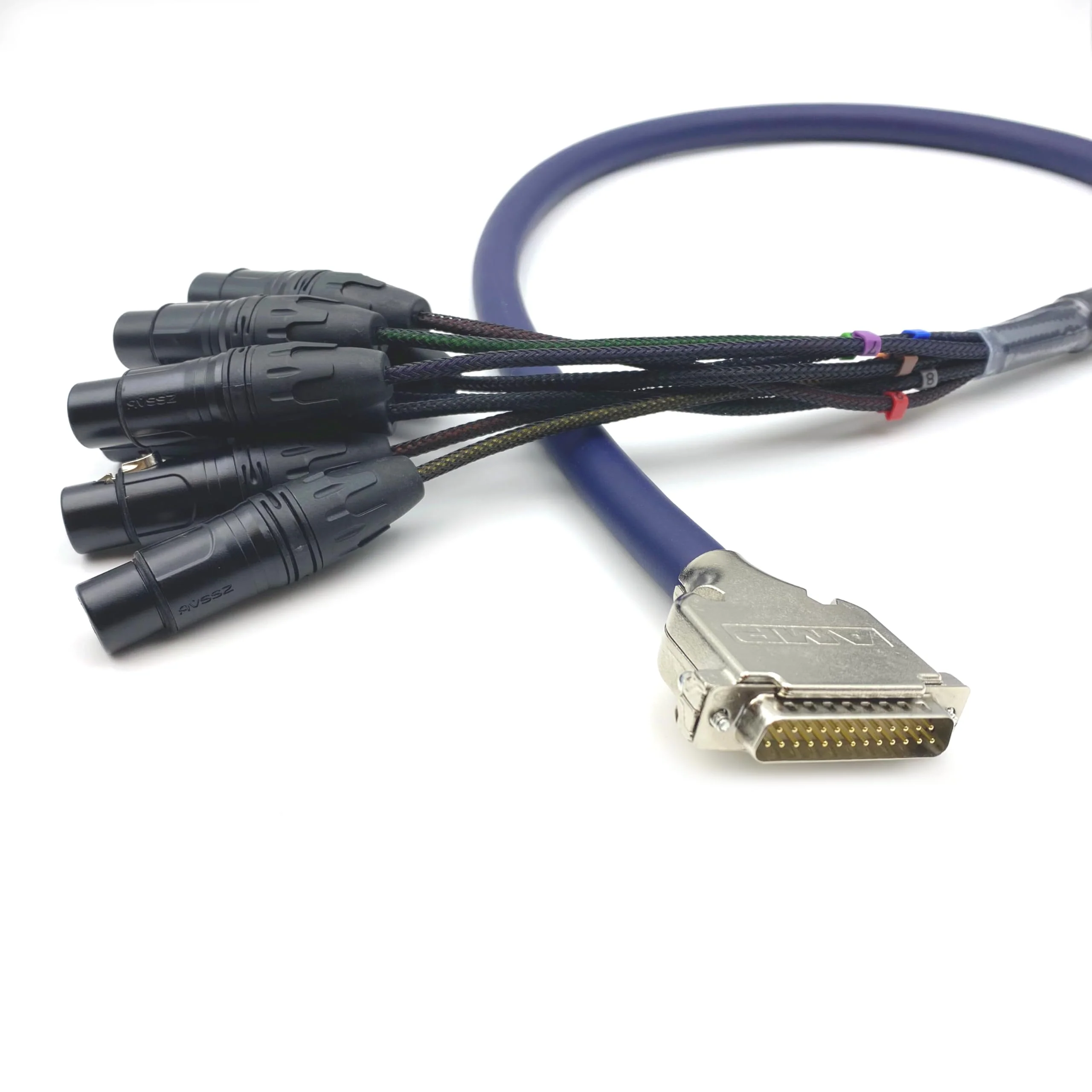 6.56ft DB25 to XLR Female Snake Cable, DB25 Male to 8 Channel XLR 3Pin Female Balanced Snake Cable D-Sub SnakeCable Patch Bay Interface Modular Wire 2Meter 6.56ft - Image 6