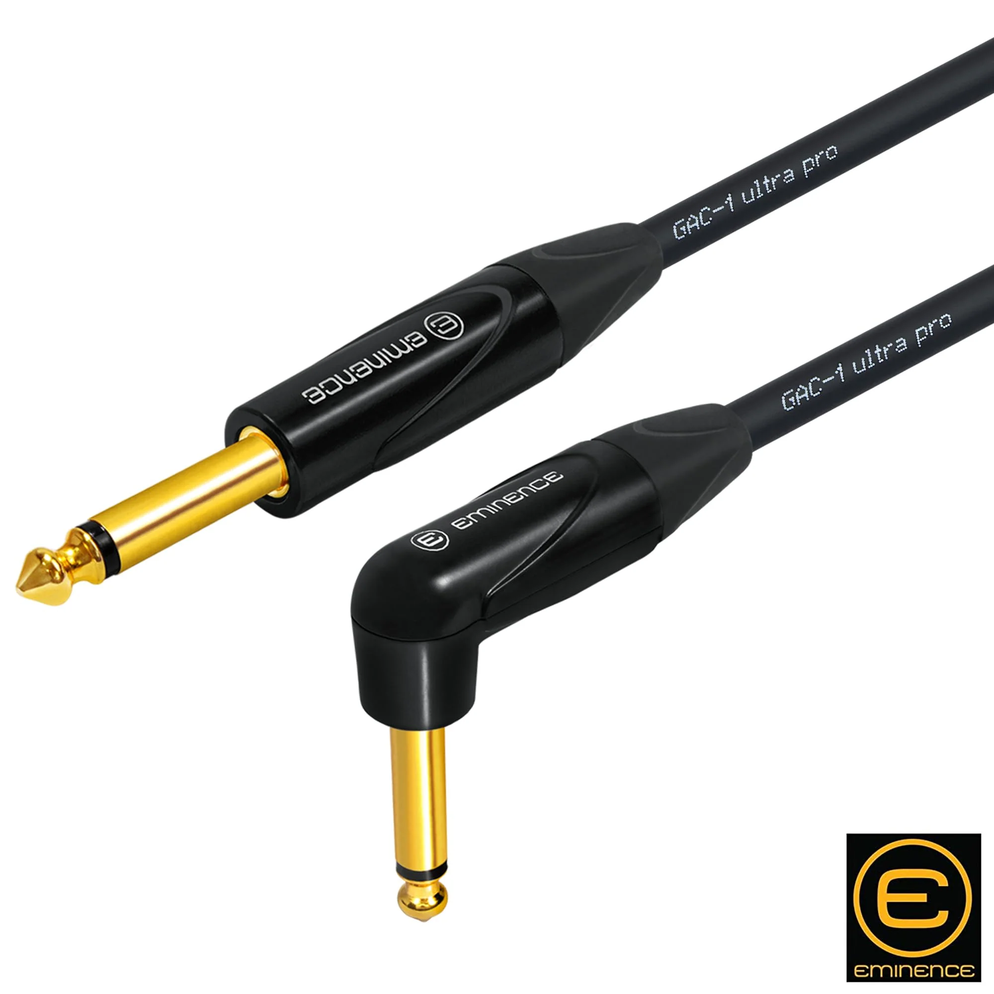 6 Foot - Gotham GAC-1 Ultra Pro - Premium, Low-Capacitance Guitar Bass Instrument Cable - with Straight to Angled 1/4 Inch Eminence Gold Plated Connectors - Image 5