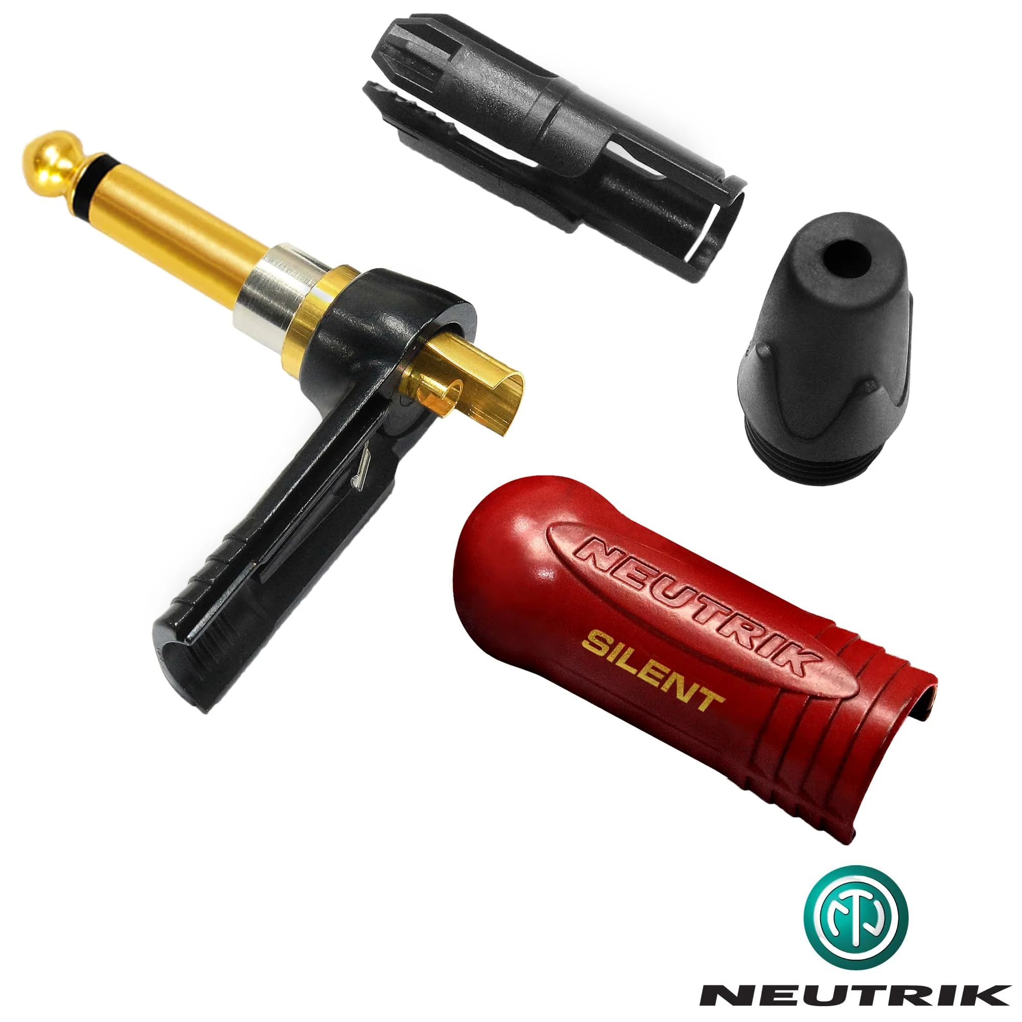 6 Foot - WBC-PRO-Guitar – 20 AWG - Low-Cap (18pF/ft) – Pro-Grade – Graphite-Based - Dual-Shielded Guitar Bass Instrument Cable w/Neutrik Straight - Angled (SilentPLUG) ¼ Inch (6.35mm) Gold TS Plugs - Image 8