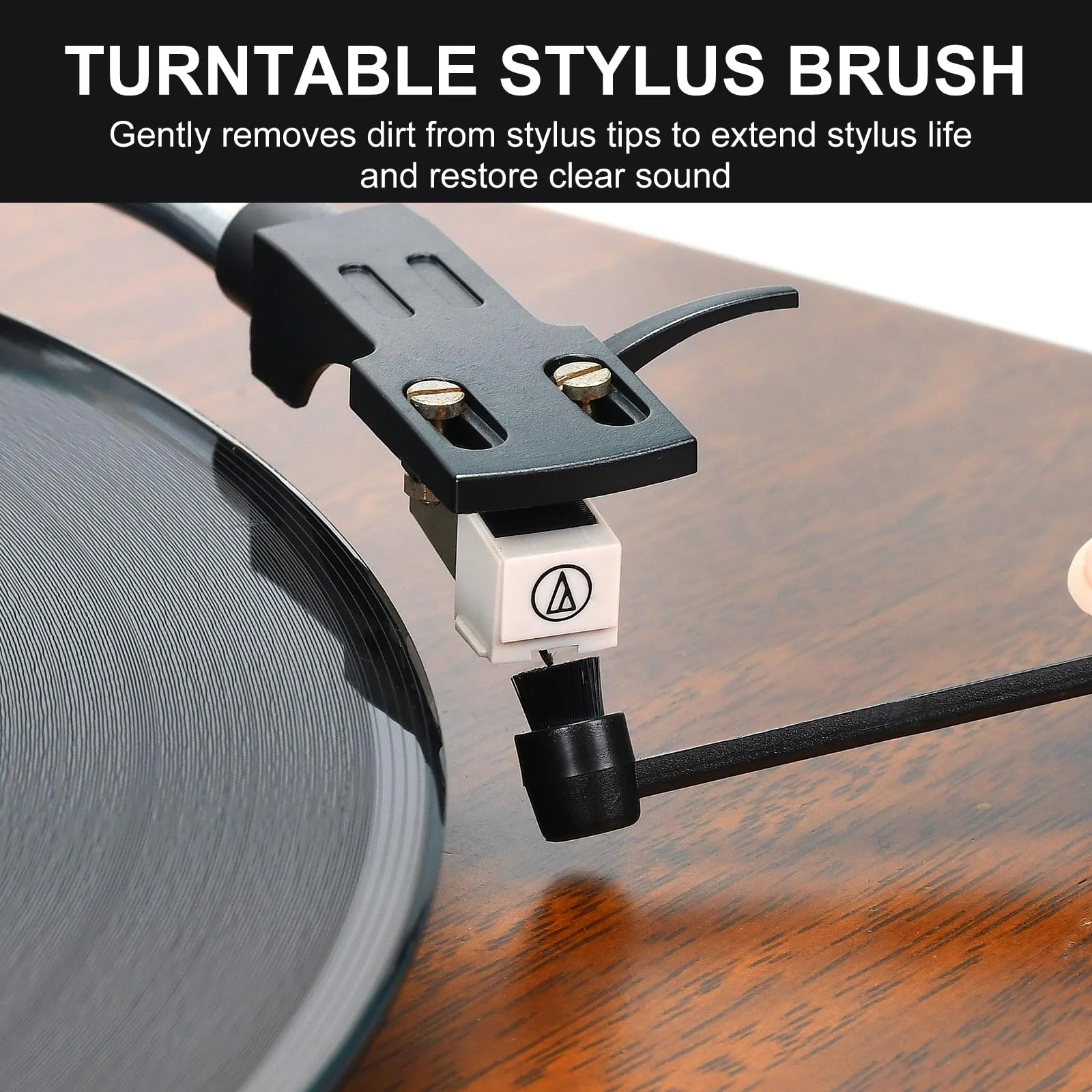 6-in-1 Vinyl Record Cleaning Kit | Vinyl Record Cleaner Kit – Includes 2in1 Velvet Microfiber Brush, Soft Antistatic Nano Fiber Brush, Cleaning Liquid, Duster & Stylus Brush, Storage Box, for Records 6PCS - Image 6