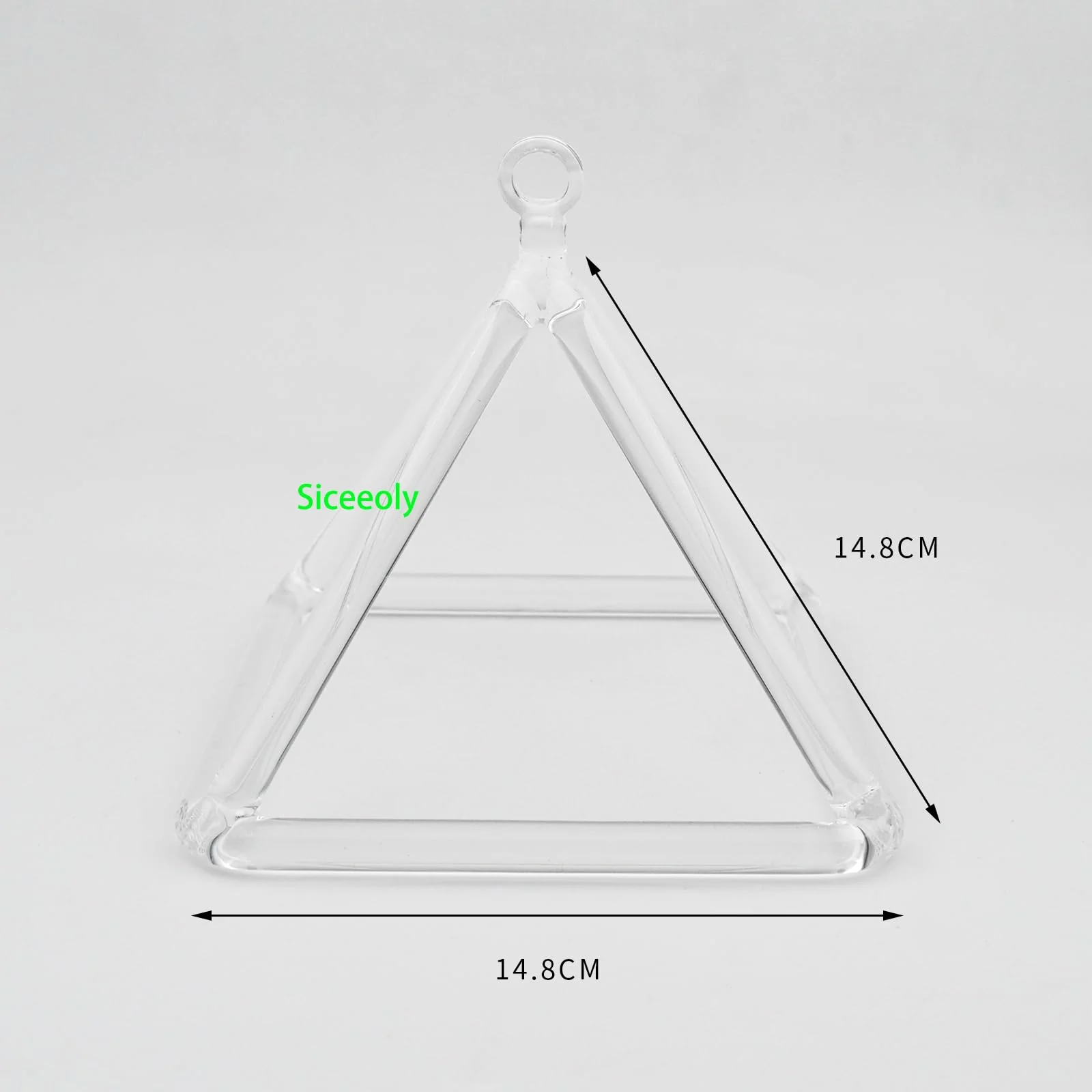 6 Inch Clear Quartz Crystal Singing Pyramid Healing Musical Instrument For Sound Healing Meditation With Crystal Singing Bowl Striker 6 inch - Image 2