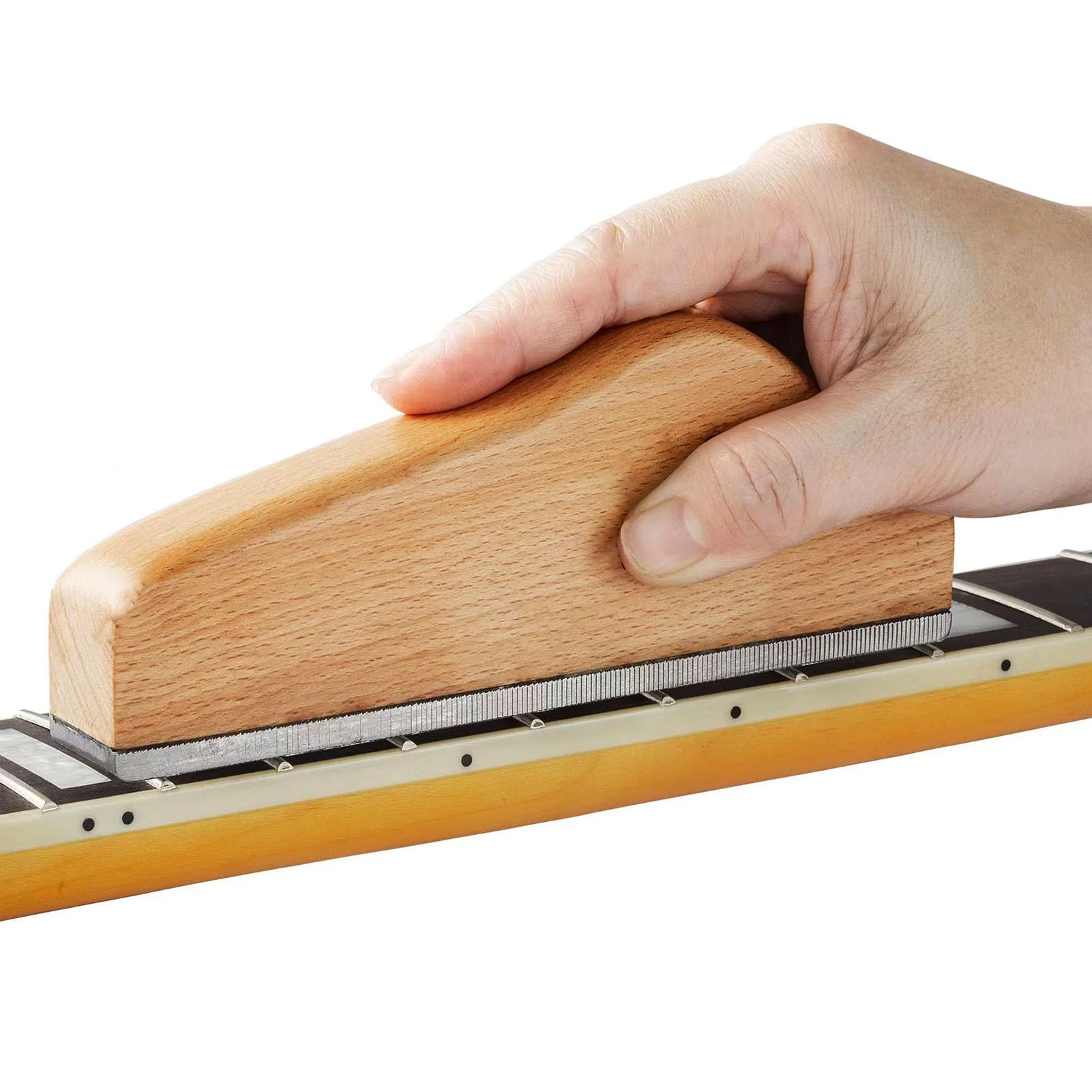 6 Inch Guitar Fret Beveling File,Guitar Fret End Bevel File Luthier Tool for Guitar Bass - Image 4