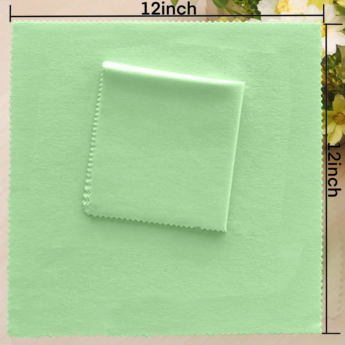 6 Pack Guitar Cloths, 12"x12" Microfiber Flute Cleaning Cloth for Musical Instruments Polishing & Cleaning Cloths for Guitar Flute Violin Piano Clarinet Trumpet Sax - Image 4