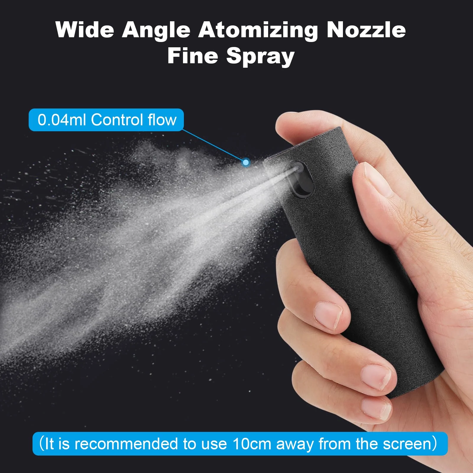 6 Pack Screen Cleaner 3-in-1 Touchscreen Mist Cleaner Spray and Microfiber Cloth Built-in Cleaning Solution Portable Reusable Fingerprint-Proof Spray Bottle for Phone Laptop iPad TV Monitor Car Screen - Image 4