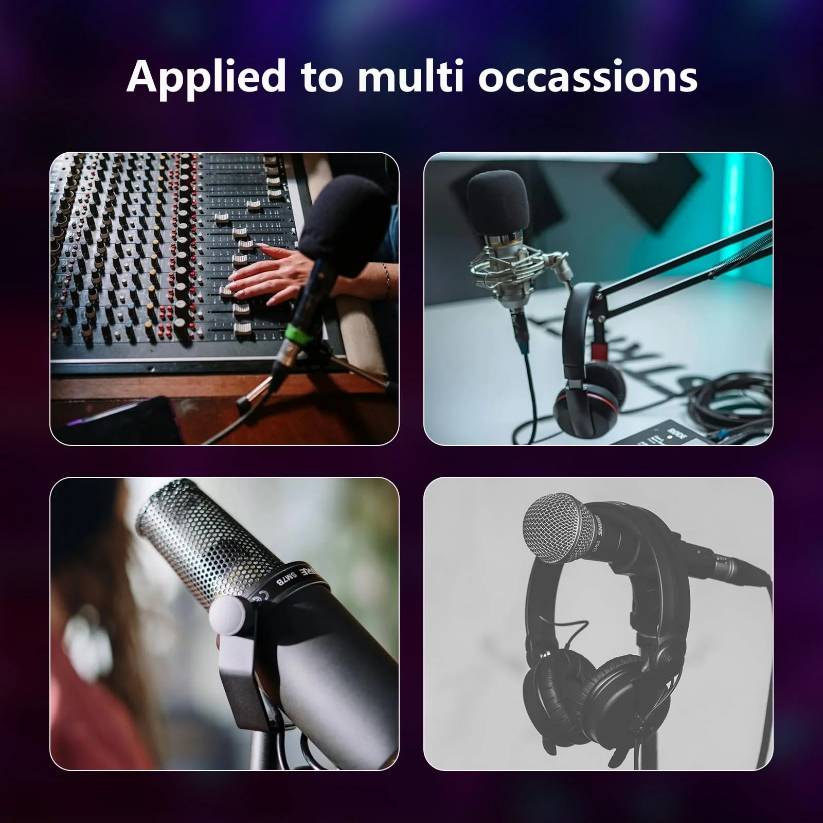 6 Pack XLR Male to Female Cable, Professional Balanced Microphone Lead, Extension Mic Cord 3 FT/3 Colors - Image 9