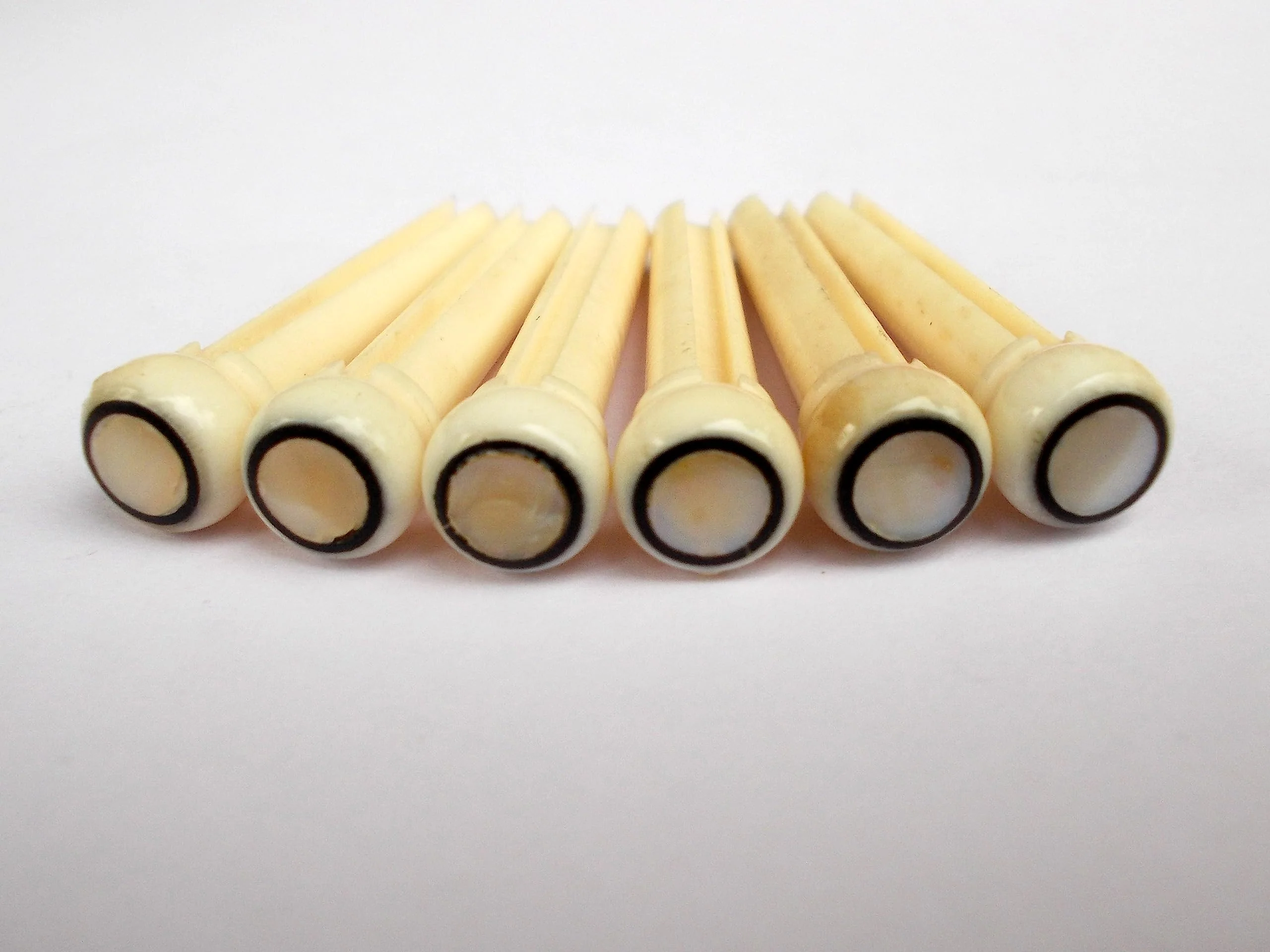 6 pcs (1 set) Real Bone Acoustic Guitar Bridge Pins High Quality - Image 2