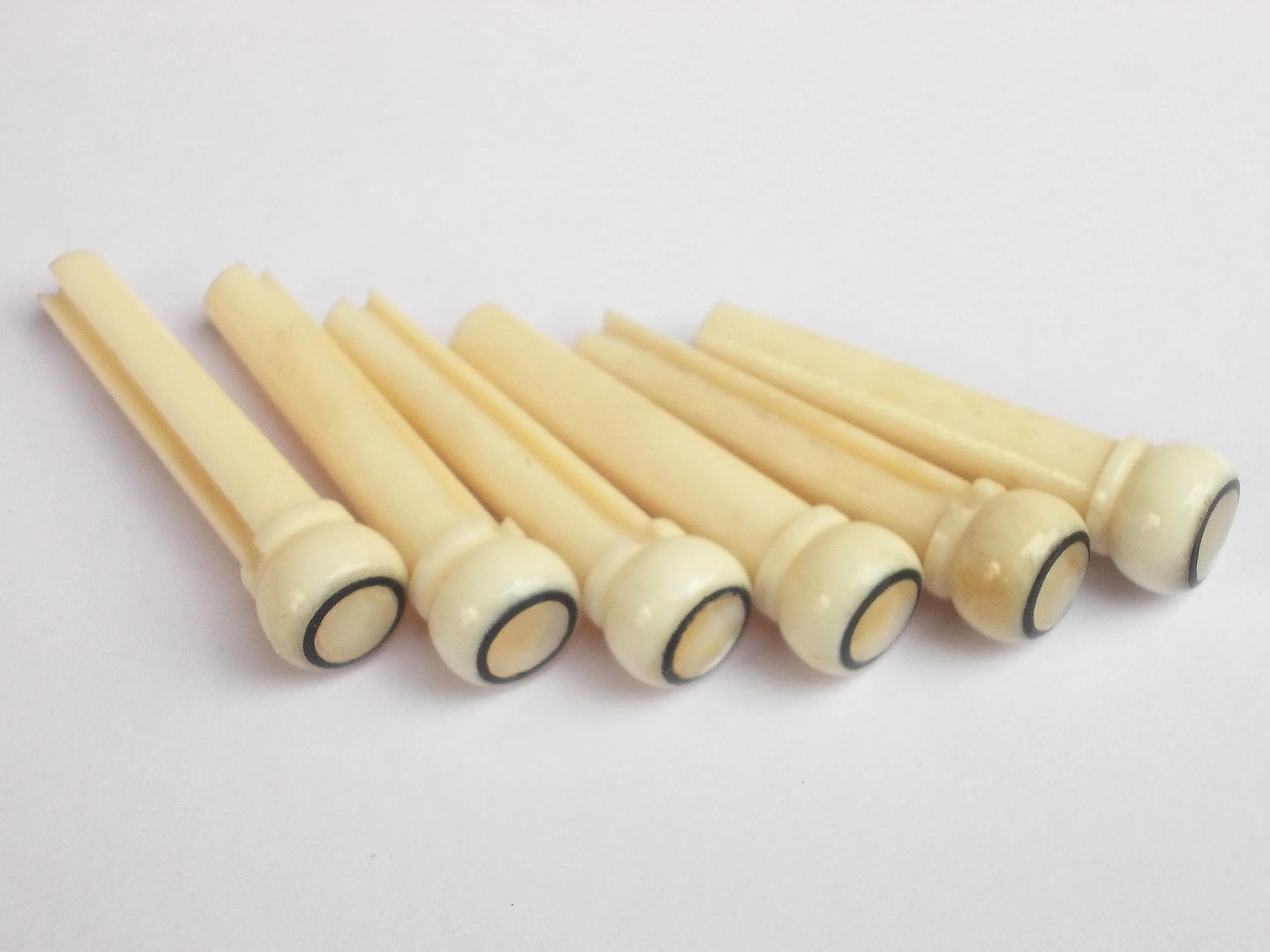 6 pcs (1 set) Real Bone Acoustic Guitar Bridge Pins High Quality - Image 6