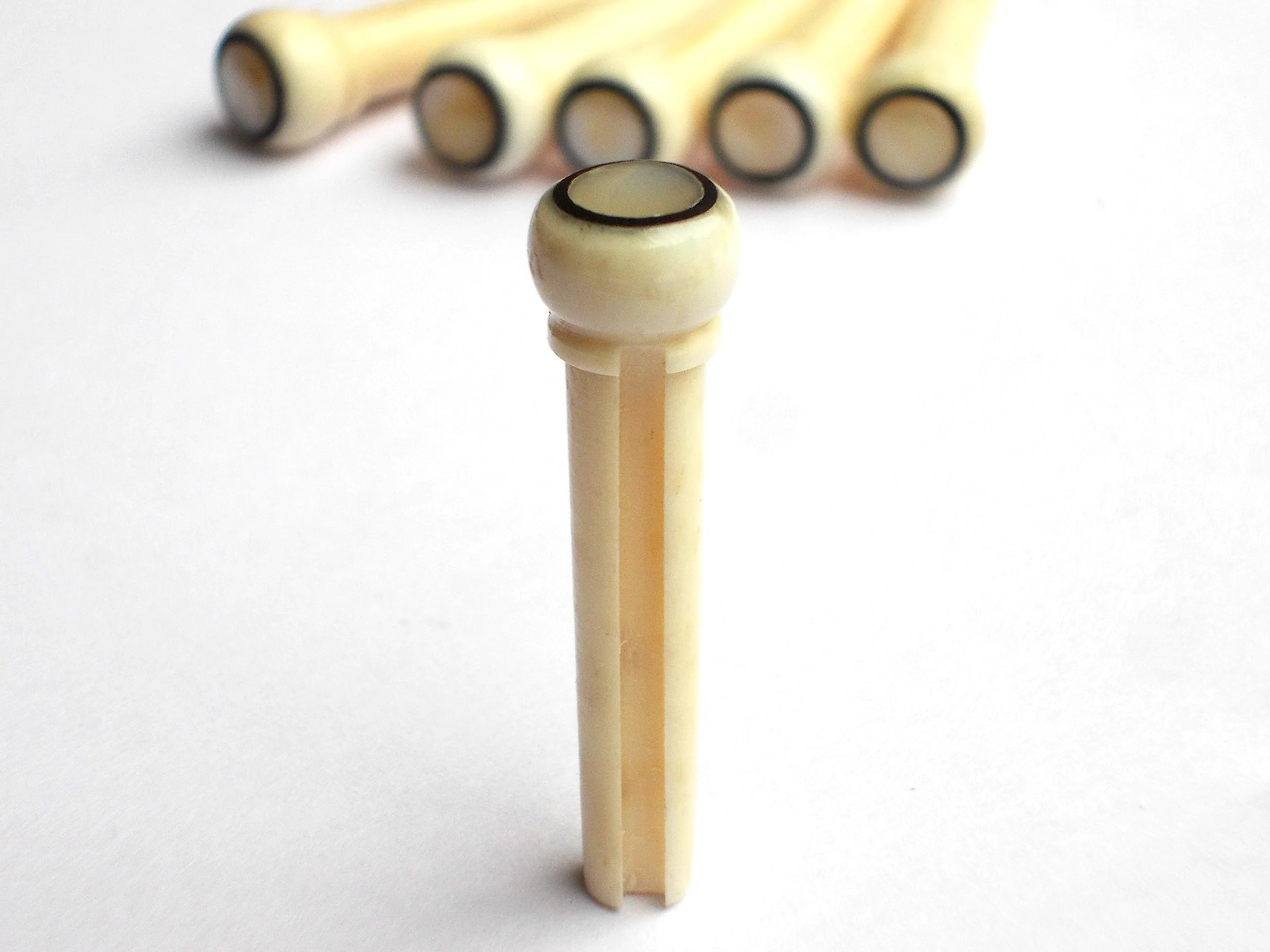 6 pcs (1 set) Real Bone Acoustic Guitar Bridge Pins High Quality - Image 7