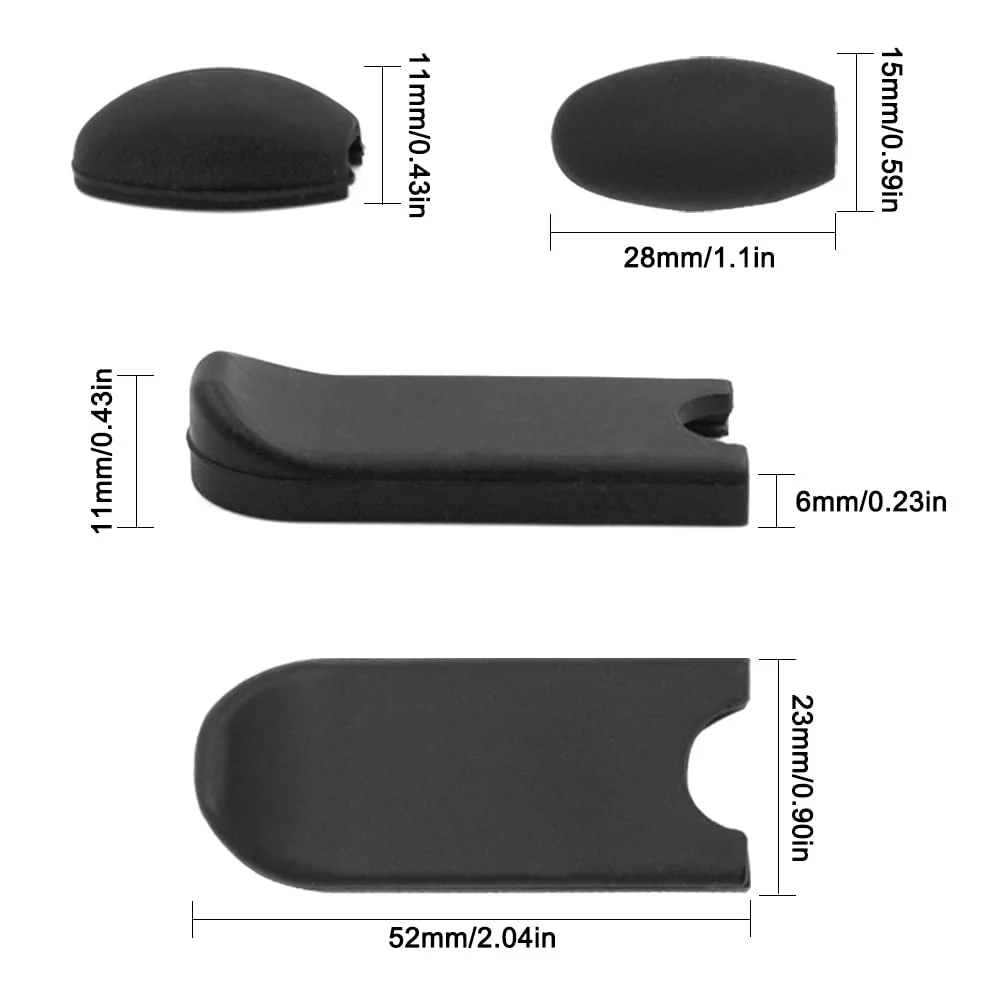 6 pcs Alto Saxophone Thumb Rest, findTop Saxophone Accessories, Clarinet Thumb Rest Cushion, Tenor Saxophone, Baritone Saxophone(Black) - Image 7