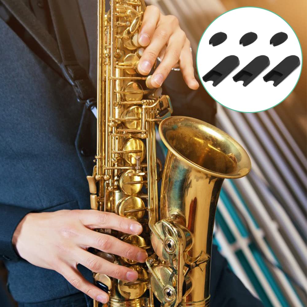 6 pcs Alto Saxophone Thumb Rest, findTop Saxophone Accessories, Clarinet Thumb Rest Cushion, Tenor Saxophone, Baritone Saxophone(Black) - Image 9