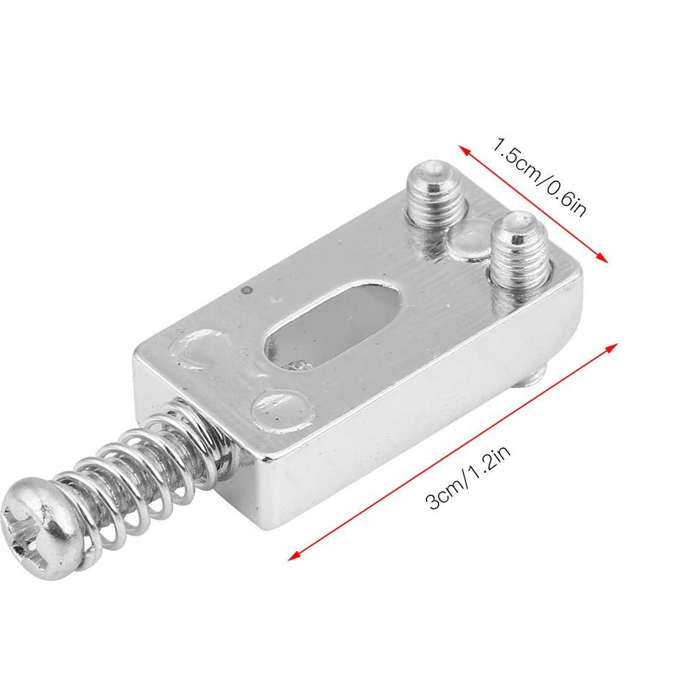 6 Pcs Electric Guitar Tremolo Saddles Bridge for Electric Guitar Replacement with Wrench Silver - Image 9